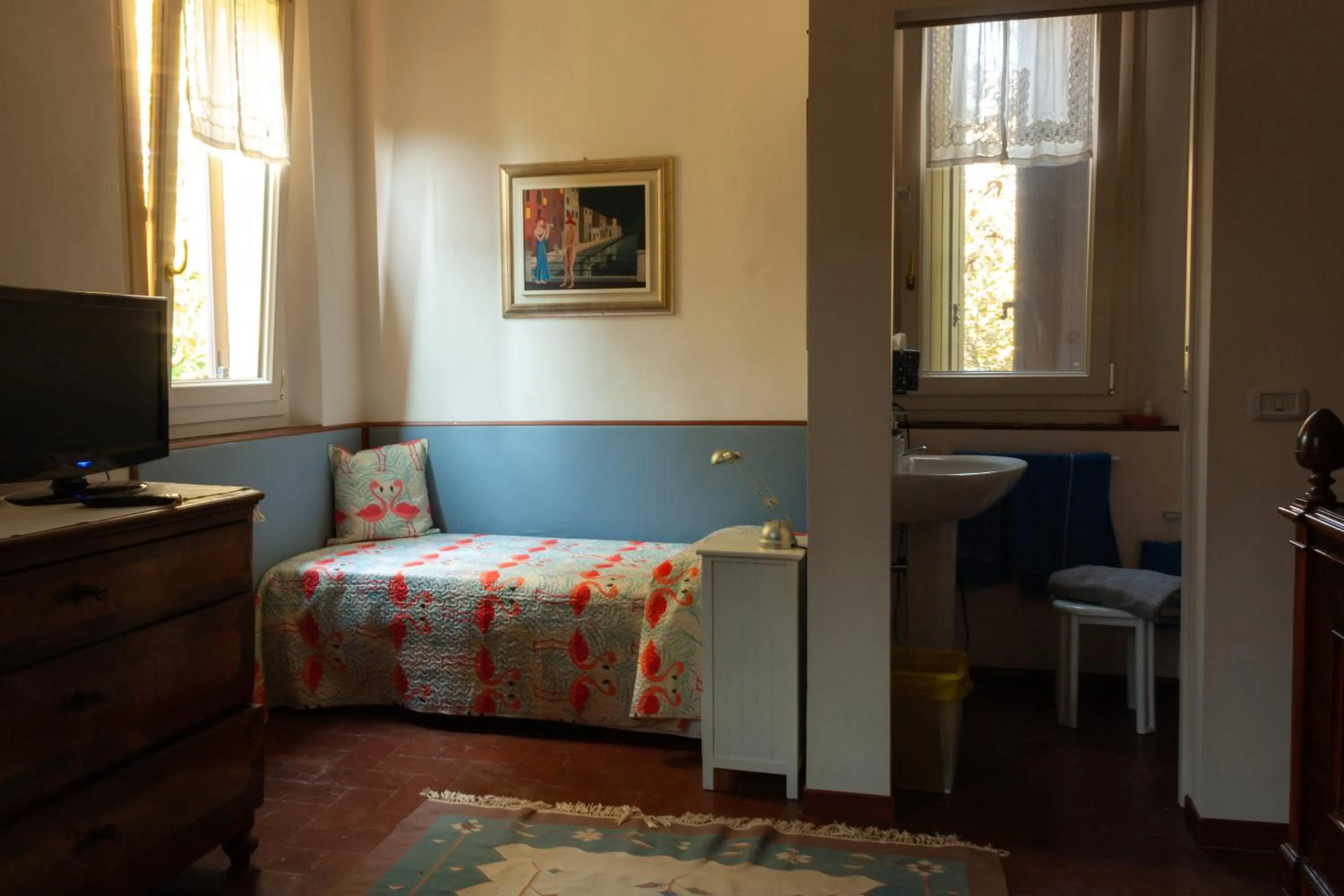 Bathroom, Bed in Cà Morari