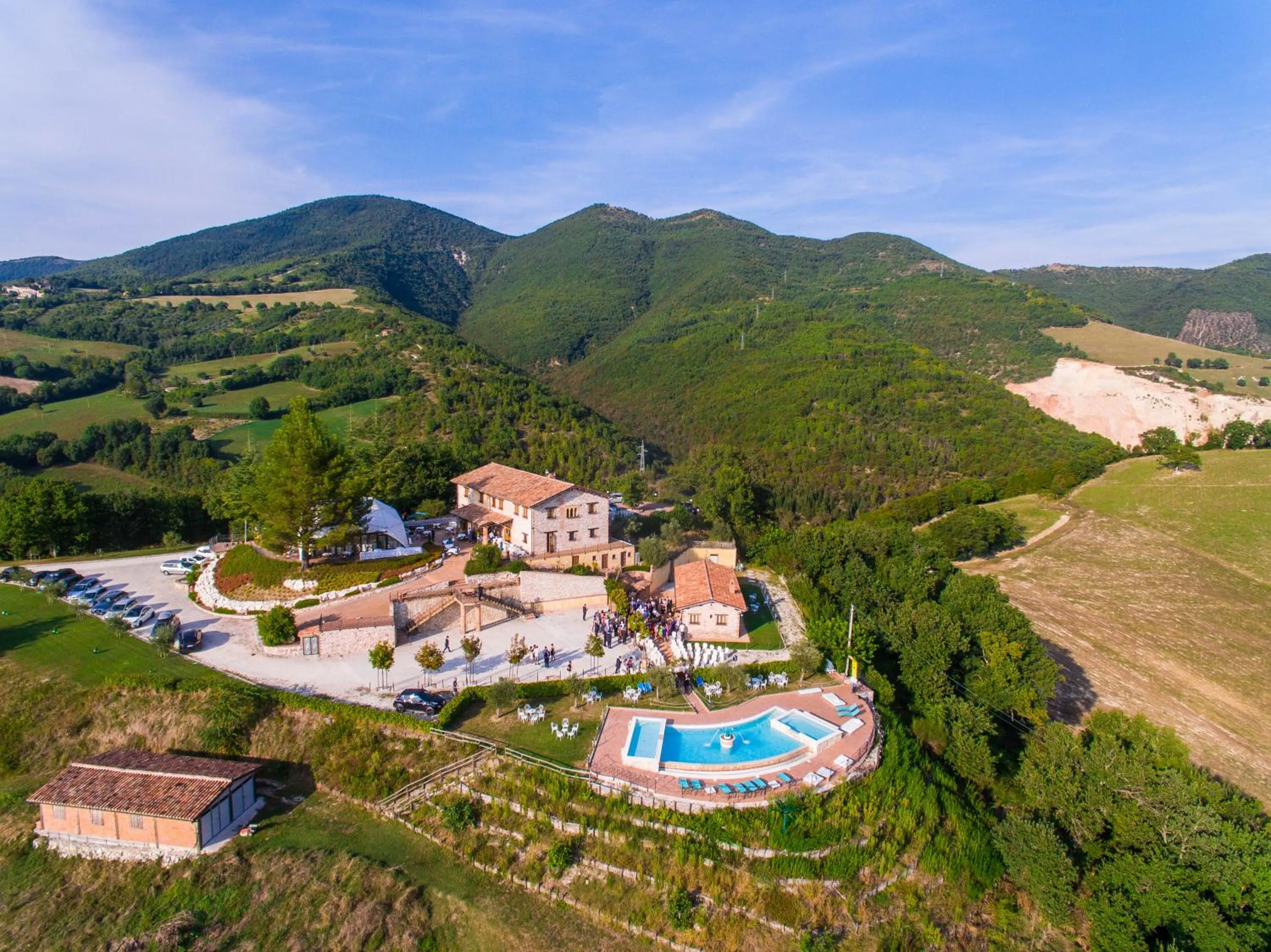 Bird's eye view in La Castellaia Resort