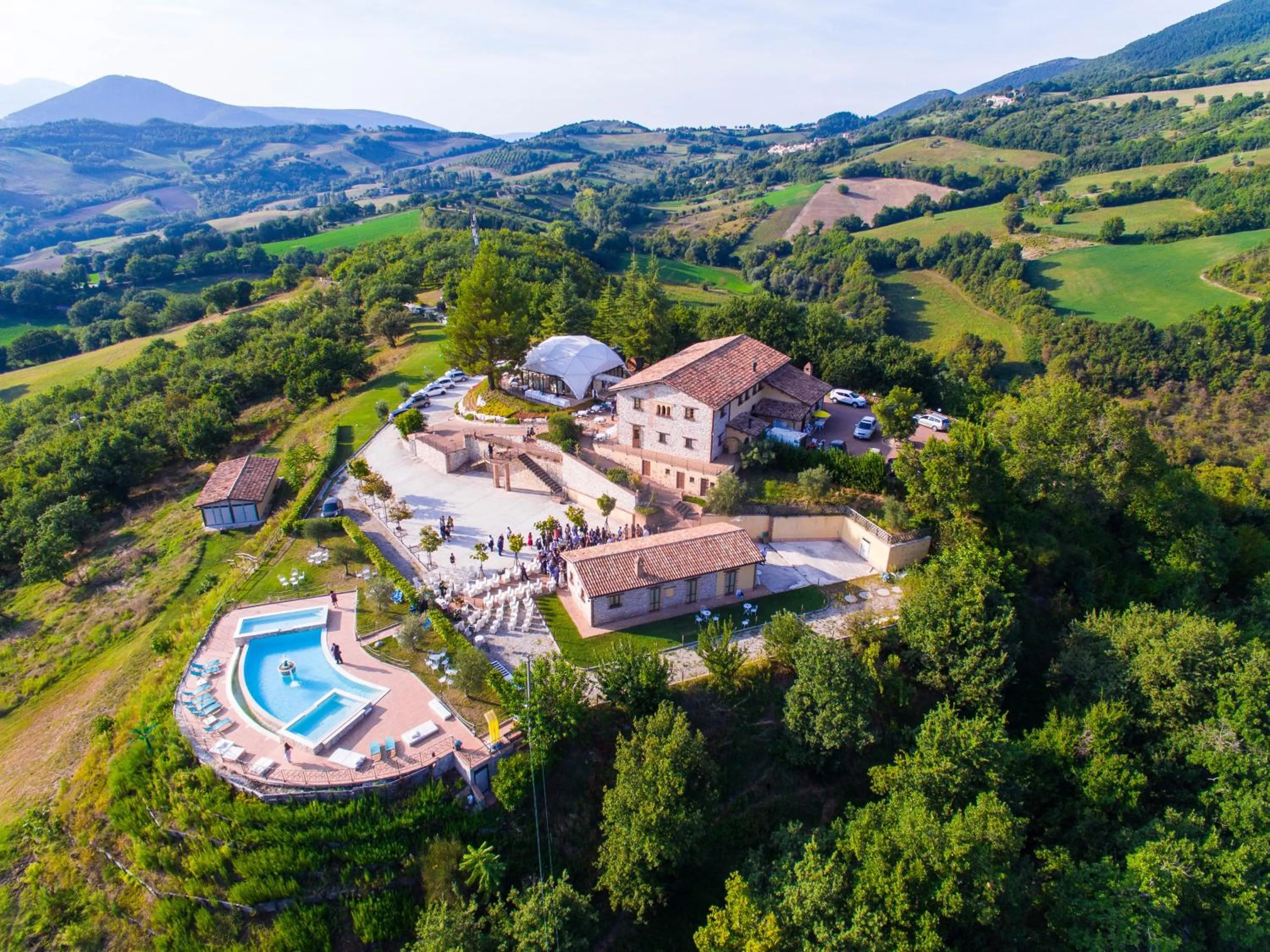 Bird's eye view in La Castellaia Resort