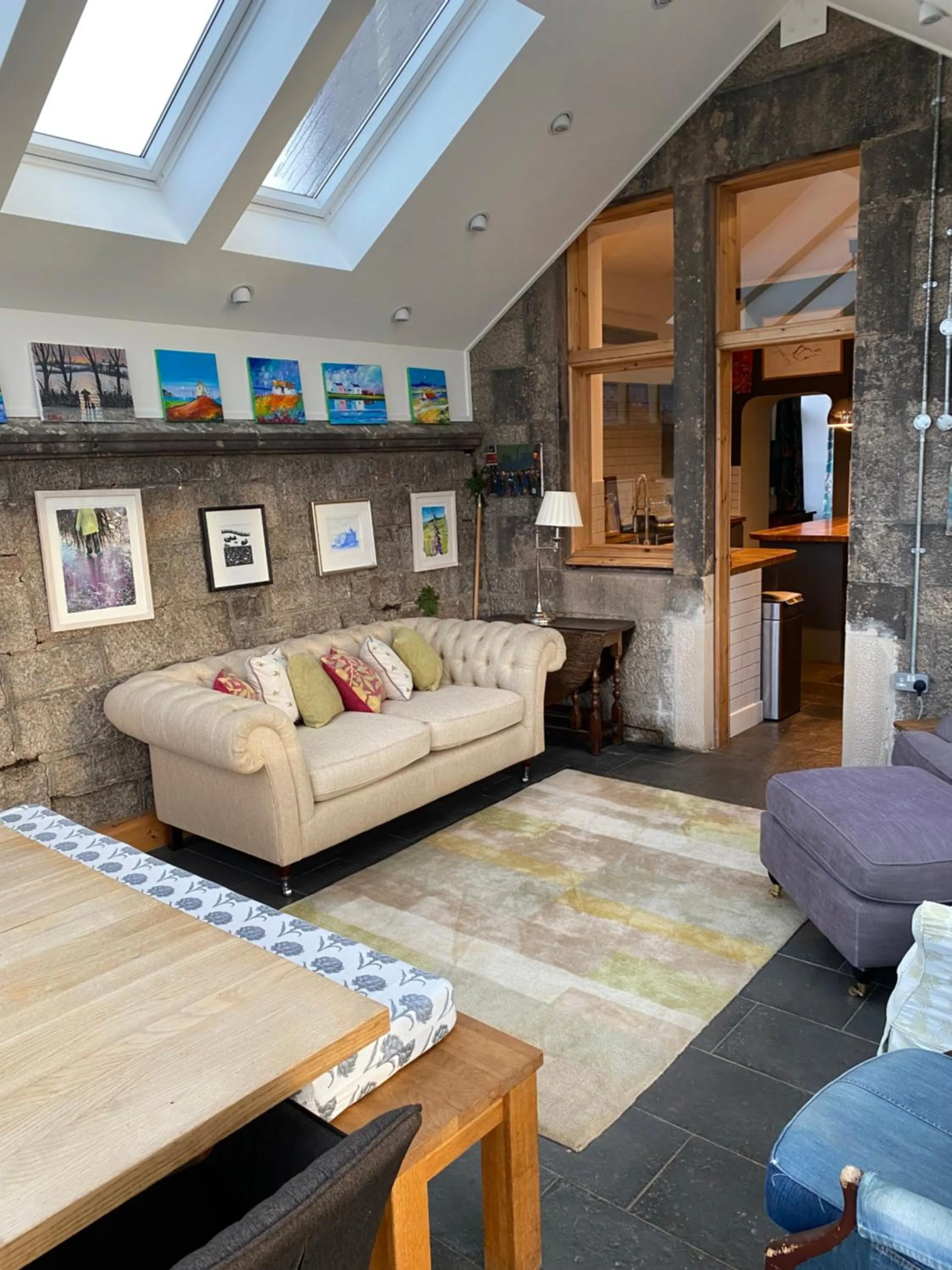 Seating area in Glengorm Castle
