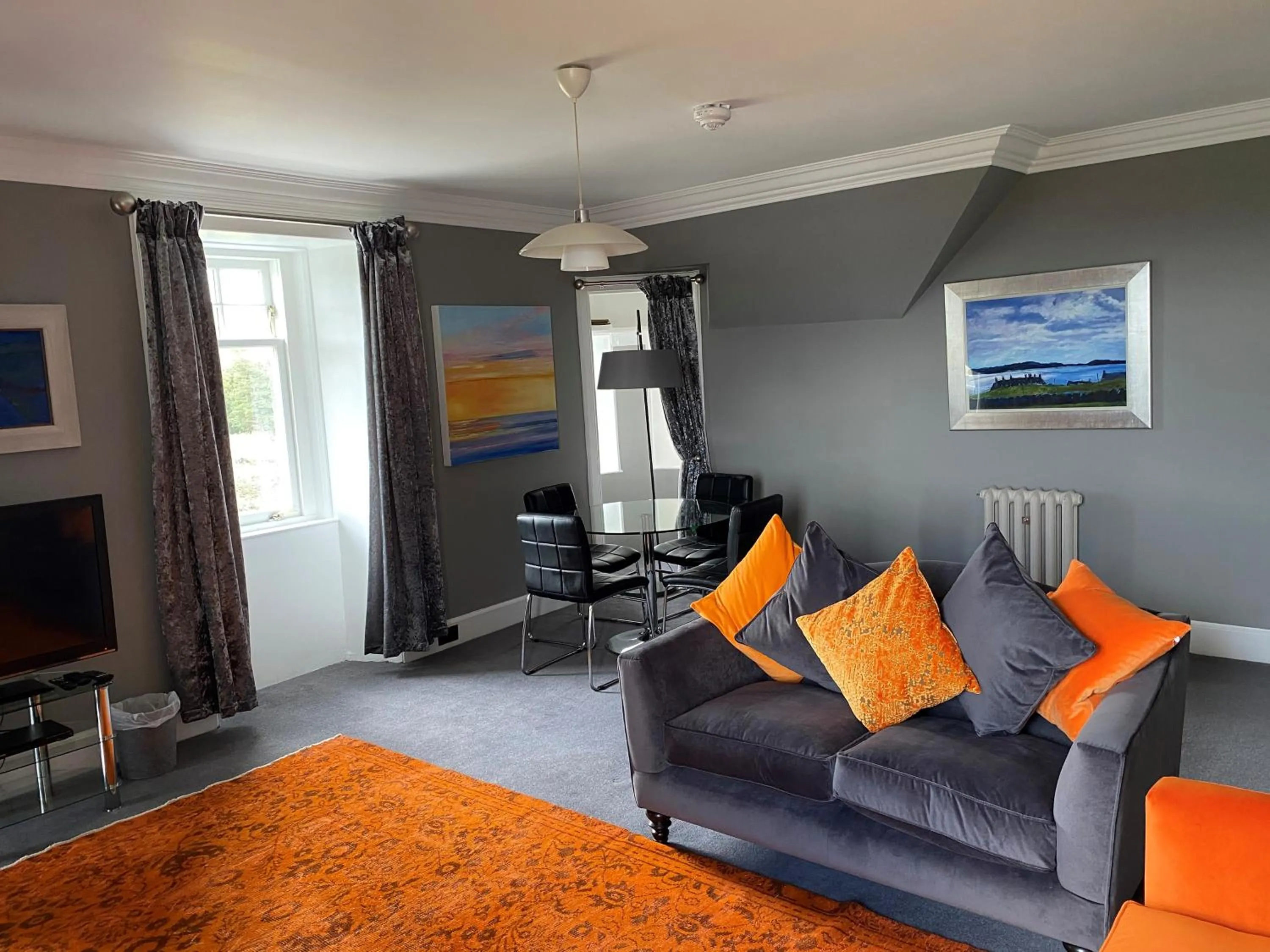 Living room in Glengorm Castle