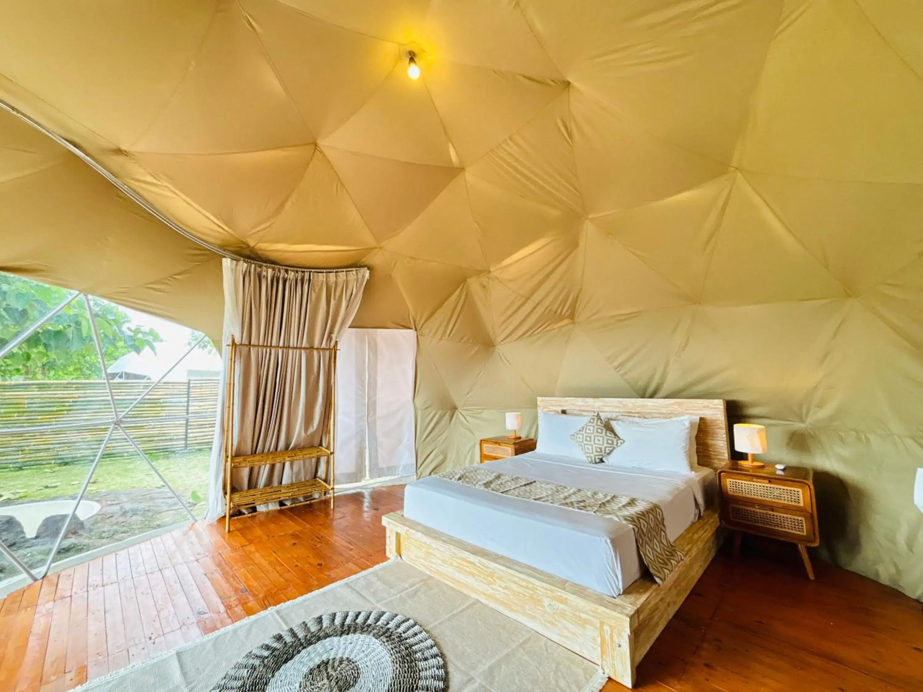 Bed in De'Ra Hills Camp Kintamani Bed in De'Ra Hills Camp Kintamani
