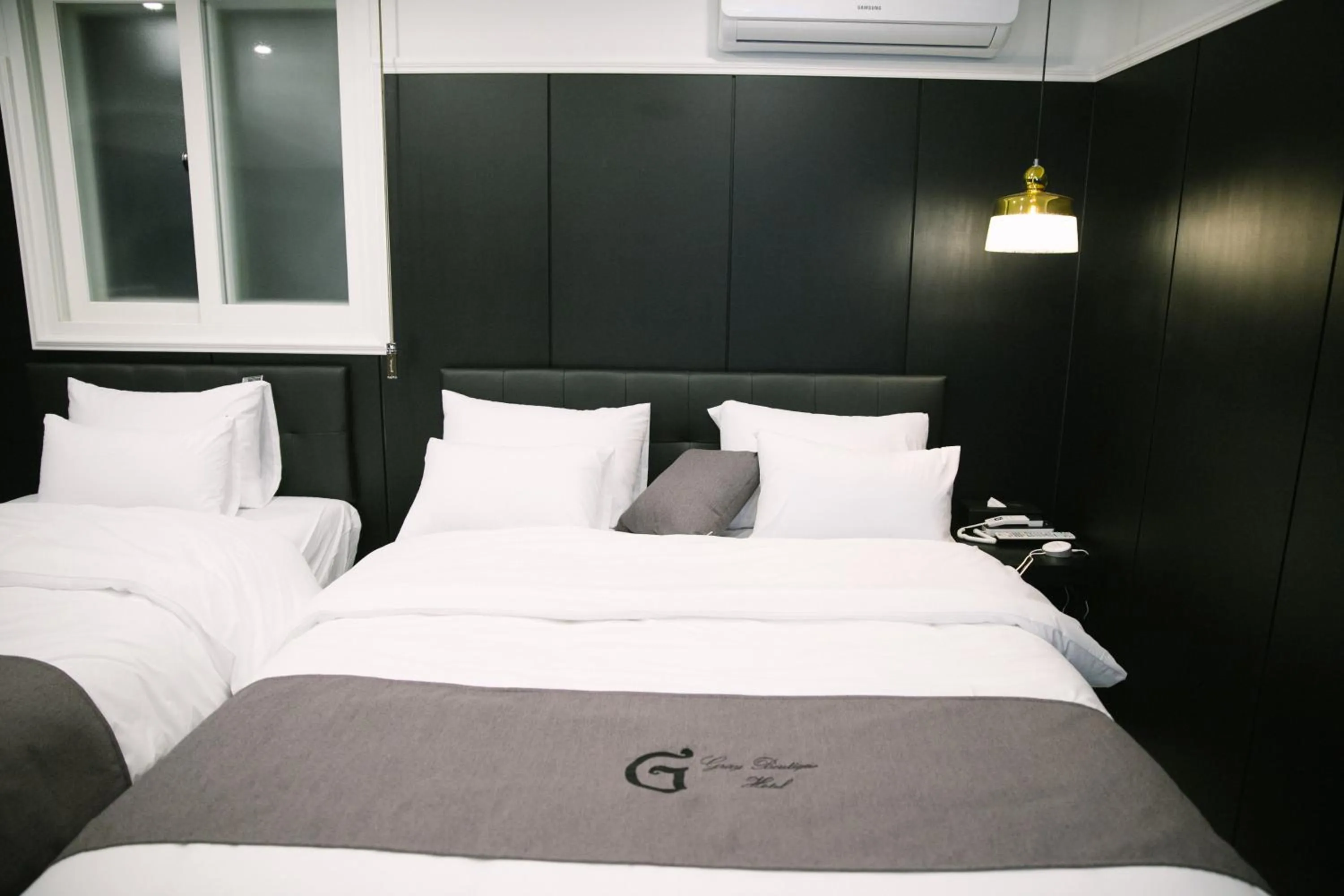 Bed in Gray hotel