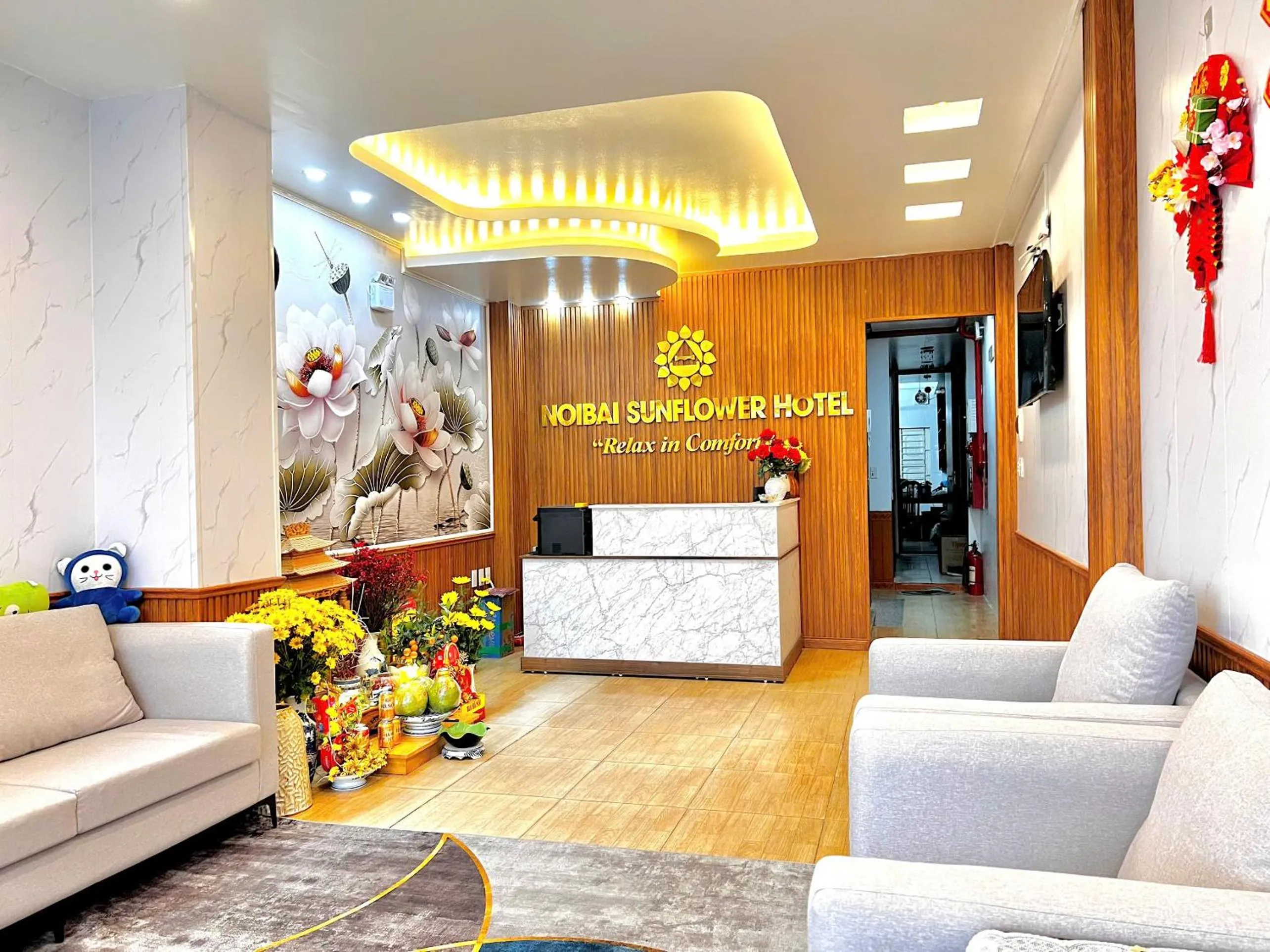 Living room in Noi Bai Sunflower Hotel