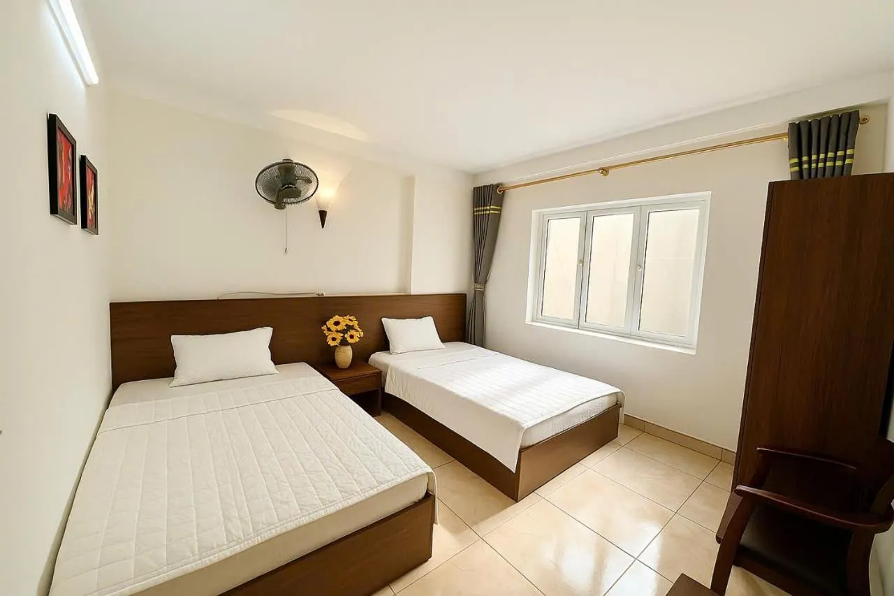 Bed in Noi Bai Sunflower Hotel