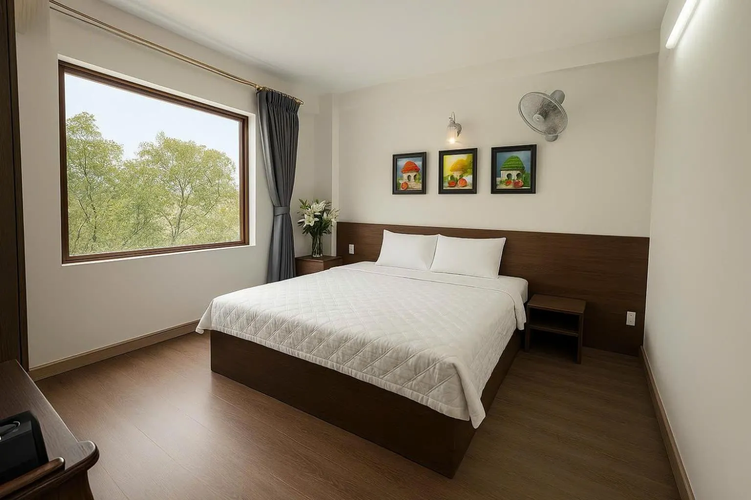 Bed in Noi Bai Sunflower Hotel