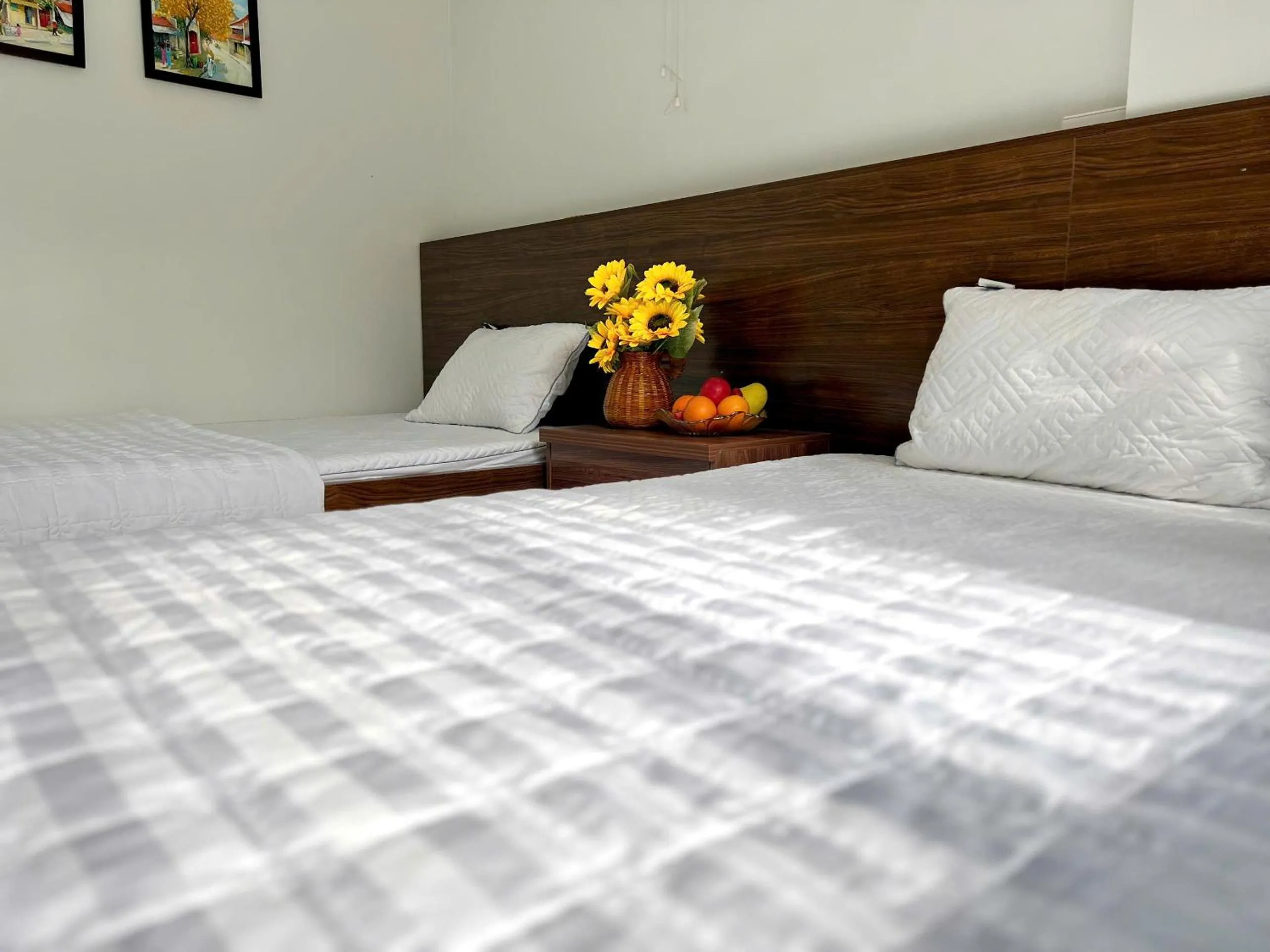 Bed in Noi Bai Sunflower Hotel