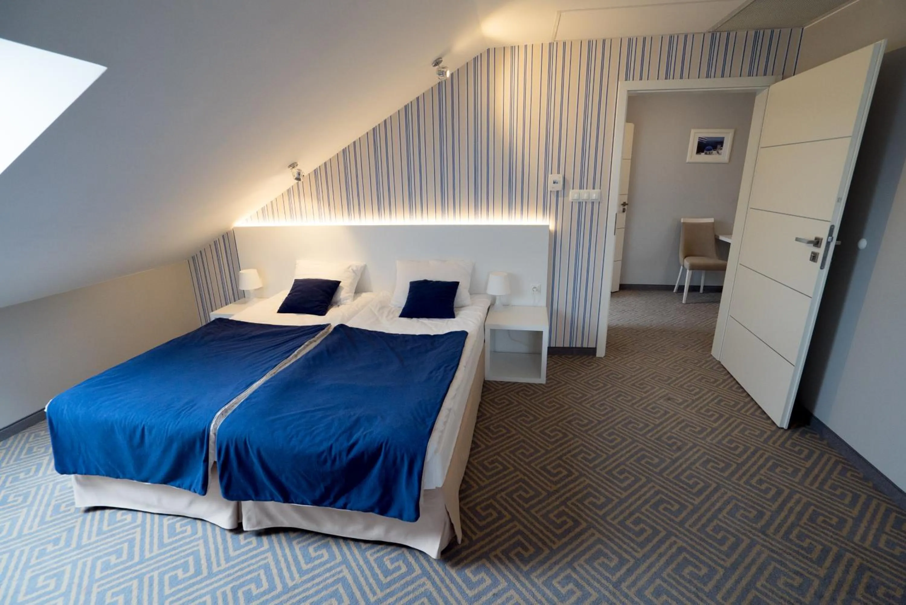 Bed in Hotel Aleksandria