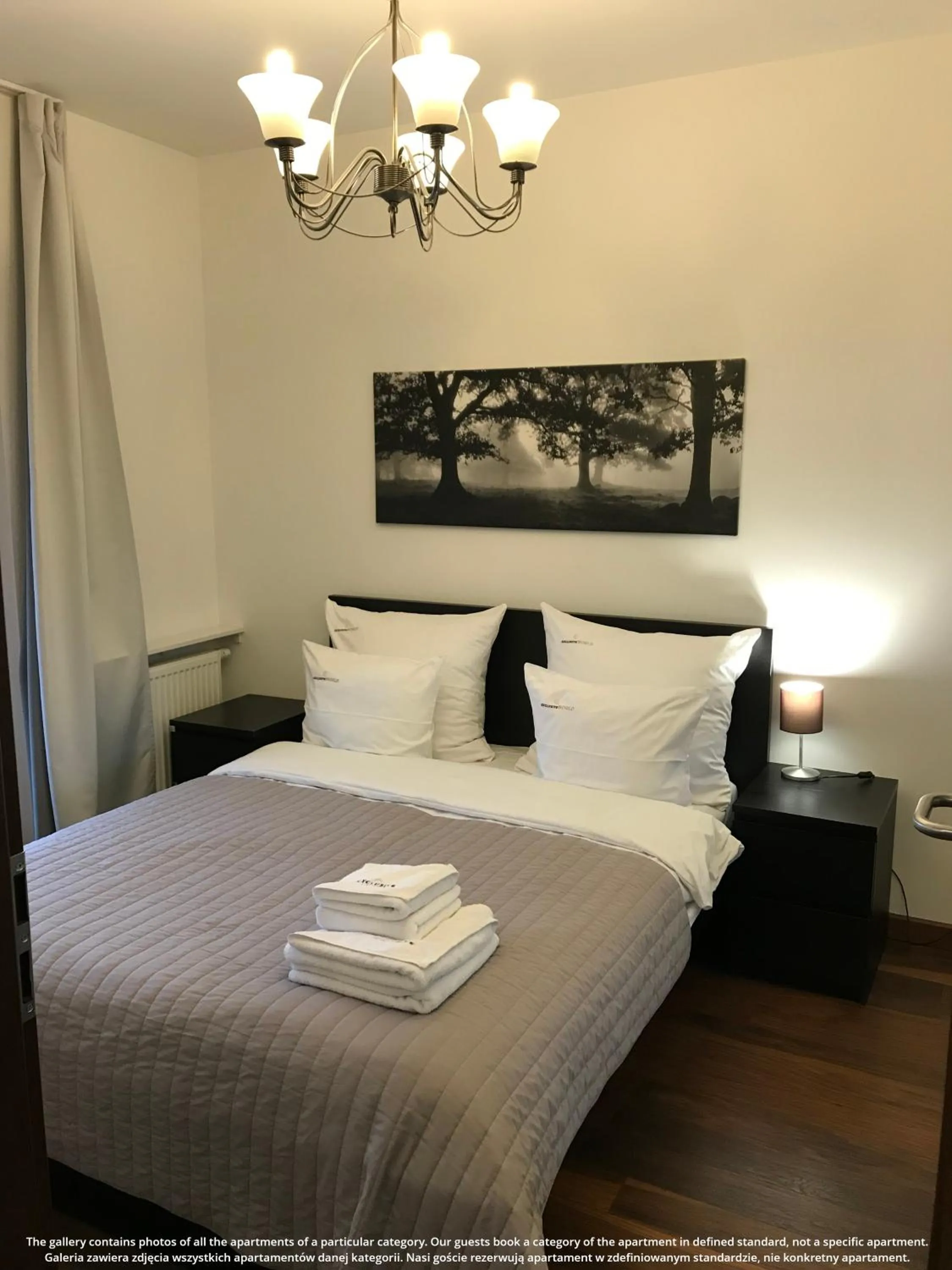 Bed in EXCLUSIVE Aparthotel Kraków Browar Lubicz