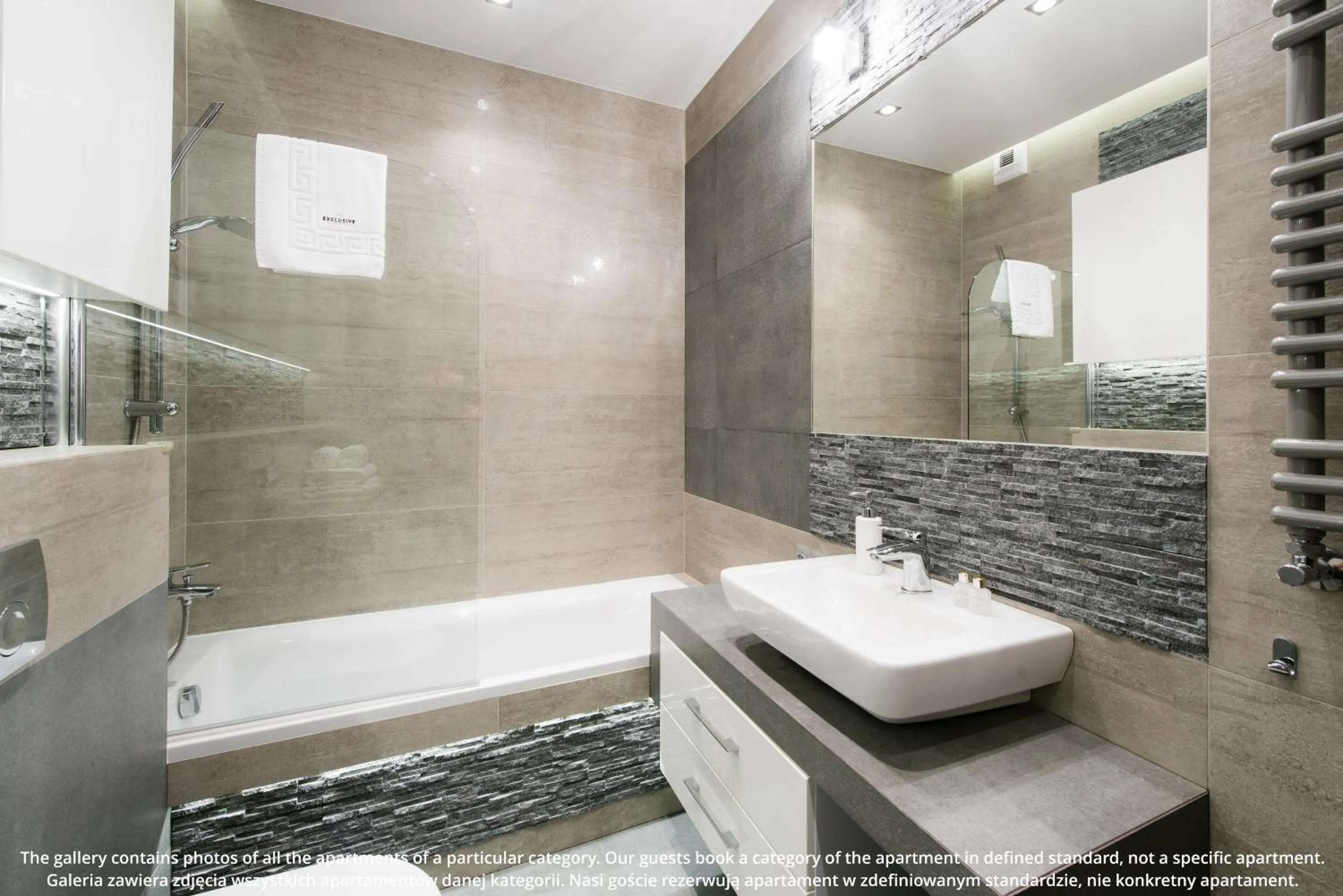 Bathroom in EXCLUSIVE Aparthotel Kraków Browar Lubicz