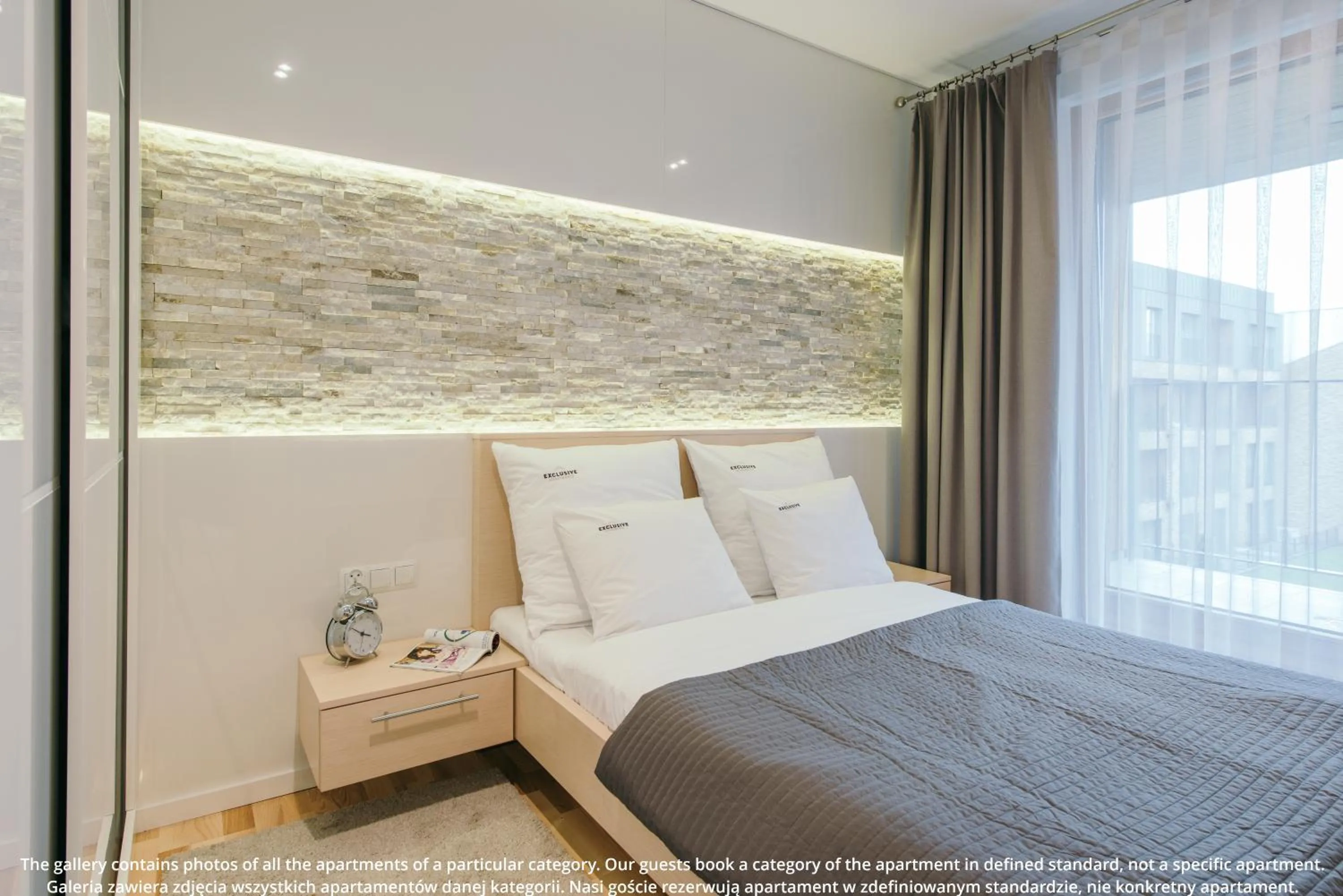 Bed in EXCLUSIVE Aparthotel Kraków Browar Lubicz