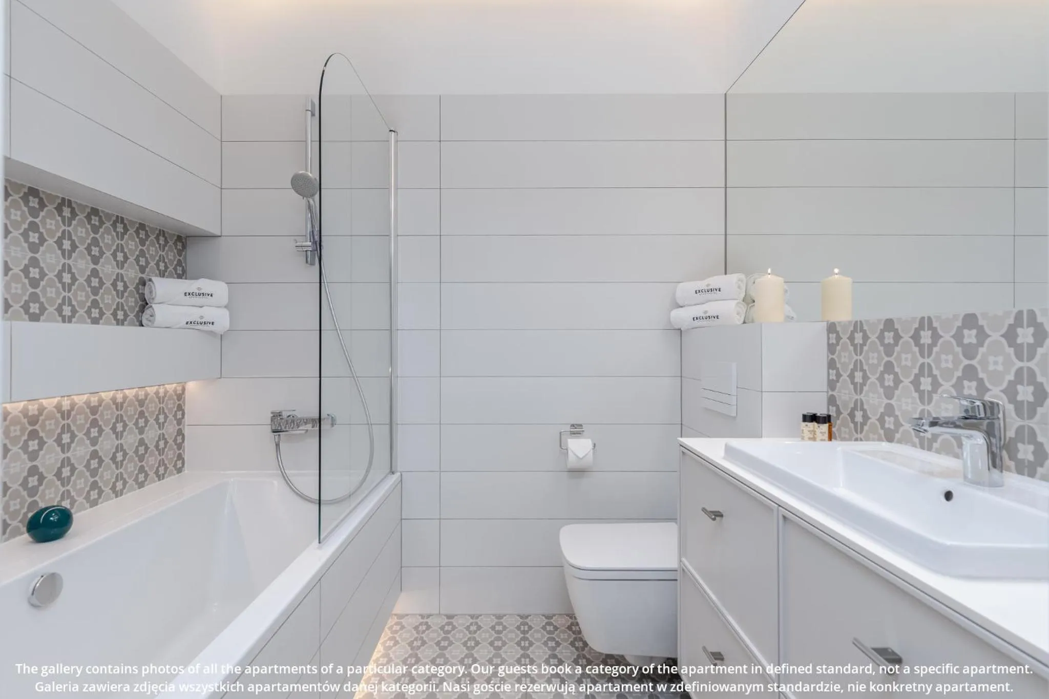 Shower in EXCLUSIVE Aparthotel Kraków Browar Lubicz