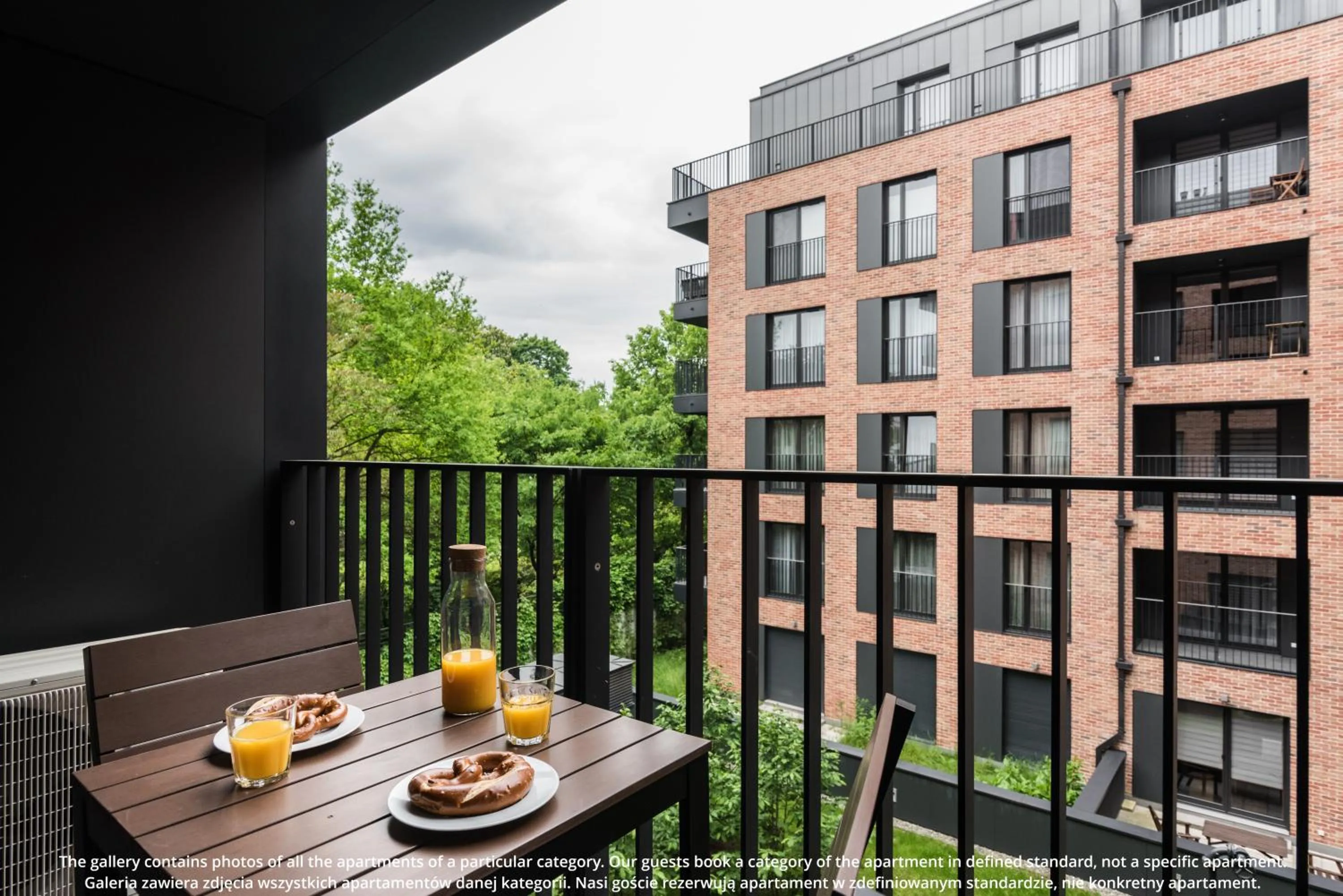 Balcony/Terrace in EXCLUSIVE Aparthotel Kraków Browar Lubicz