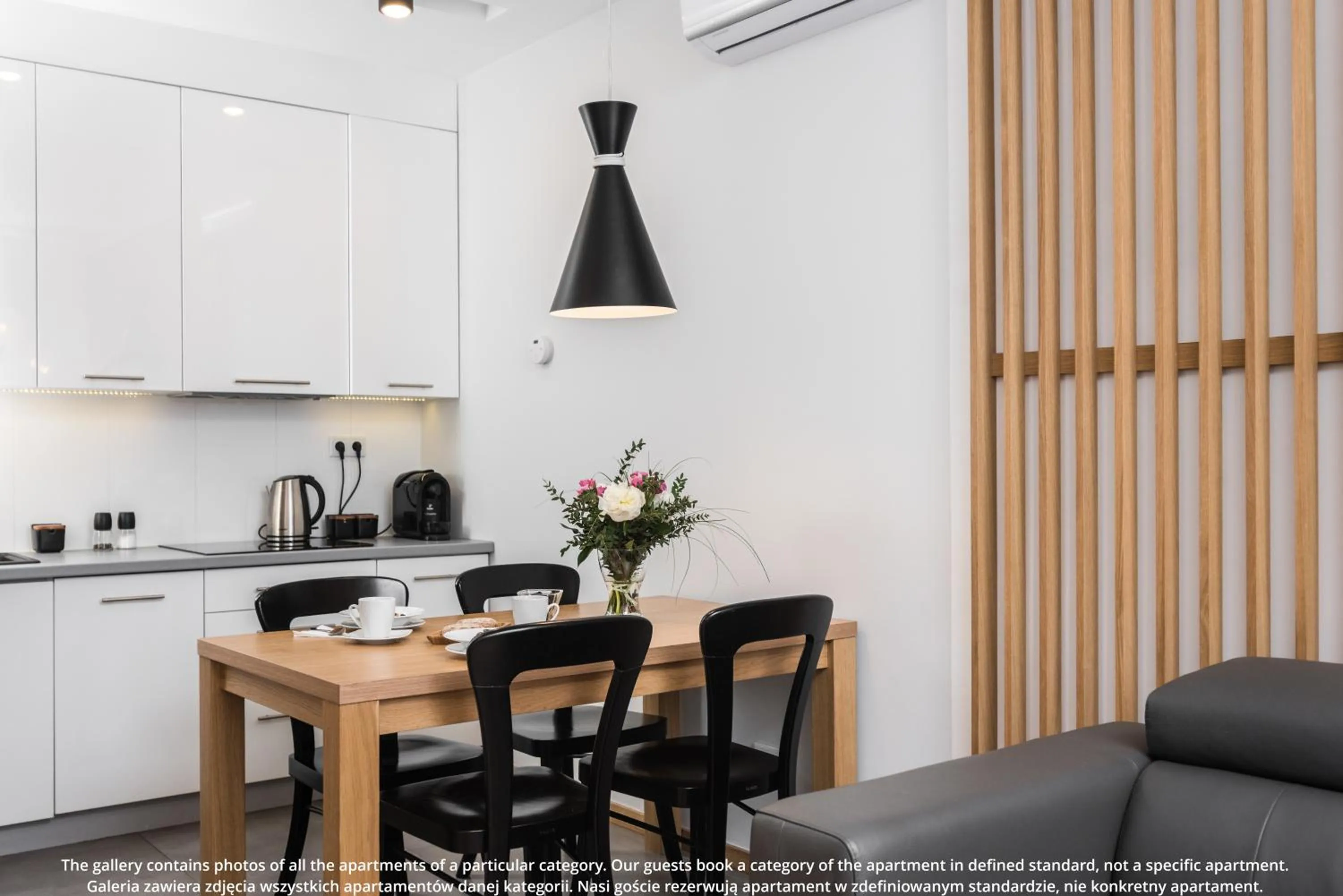 Kitchen or kitchenette in EXCLUSIVE Aparthotel Kraków Browar Lubicz