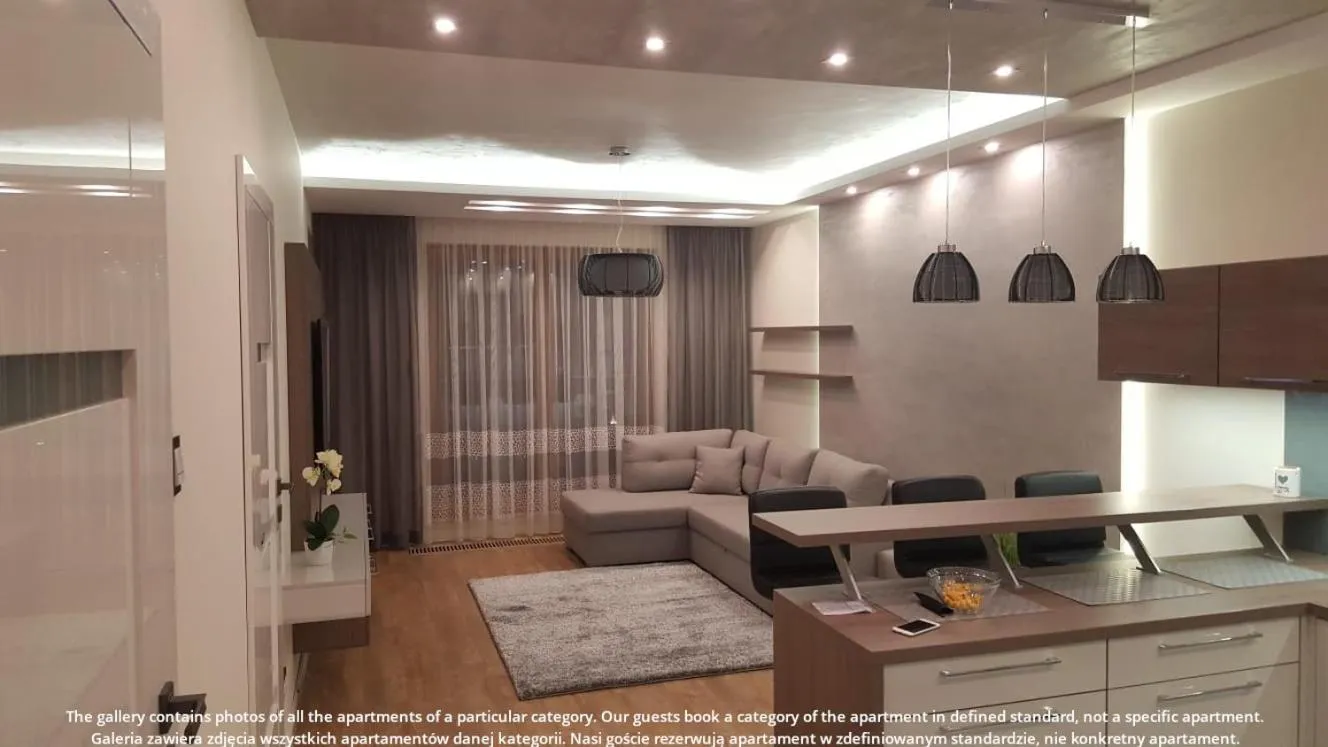 Kitchen or kitchenette in EXCLUSIVE Aparthotel Kraków Browar Lubicz