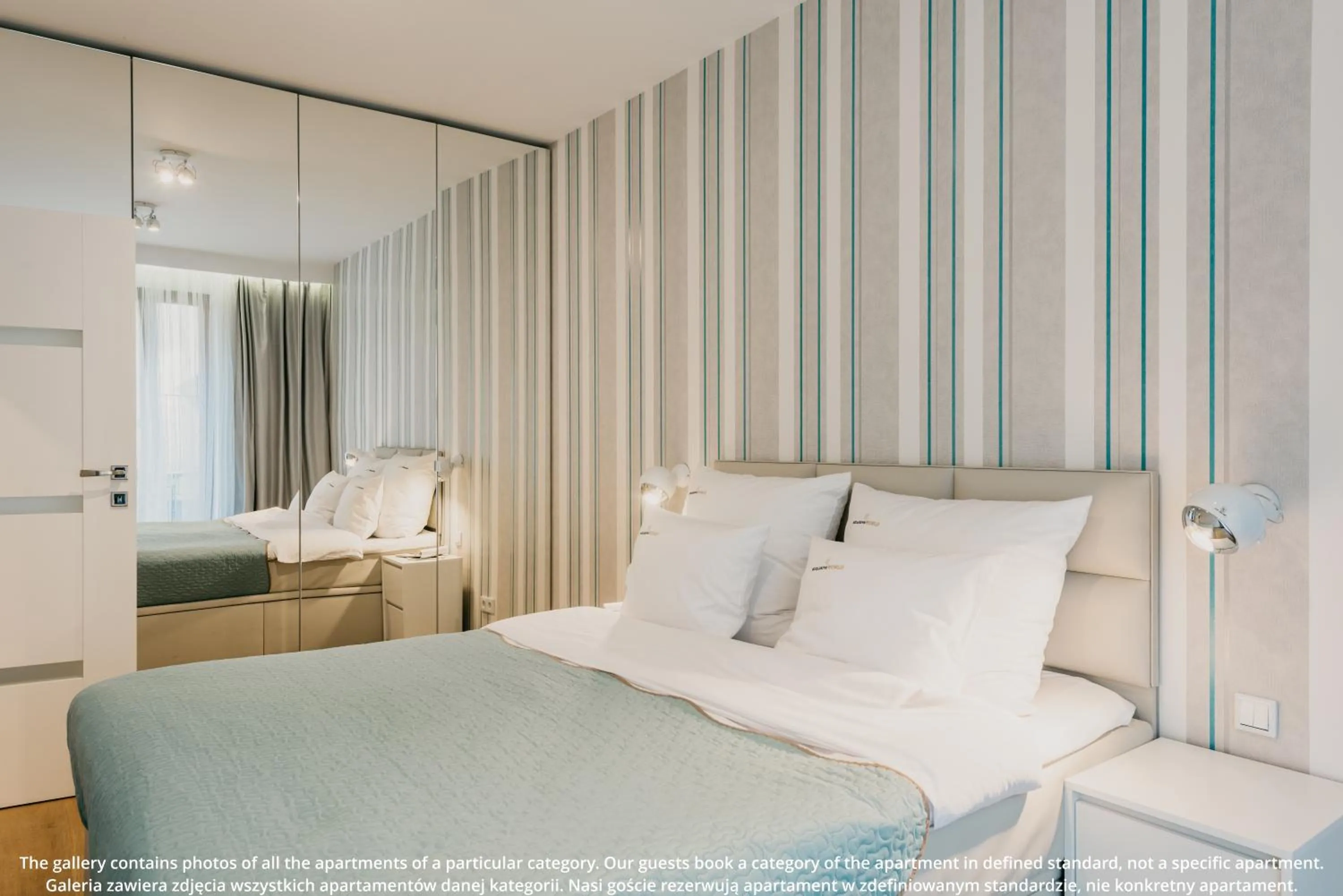 Bed in EXCLUSIVE Aparthotel Kraków Browar Lubicz