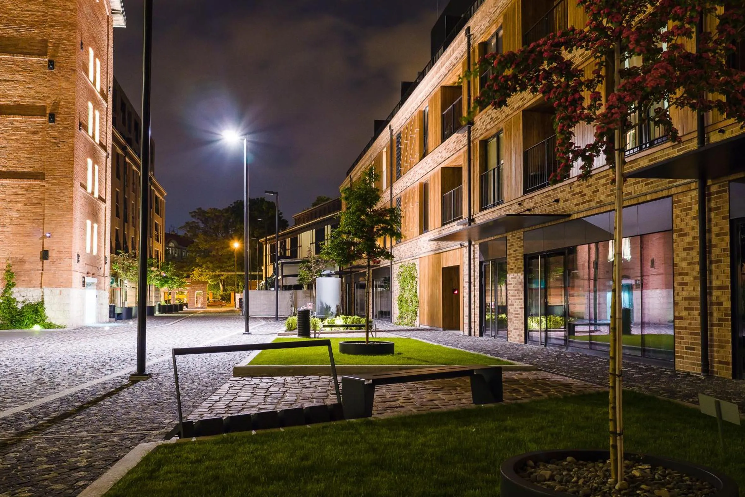 Patio in EXCLUSIVE Aparthotel Kraków Browar Lubicz