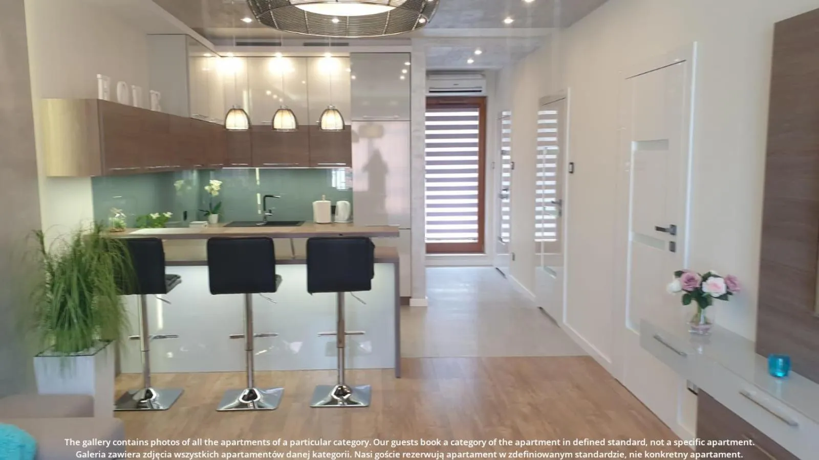 Kitchen or kitchenette in EXCLUSIVE Aparthotel Kraków Browar Lubicz