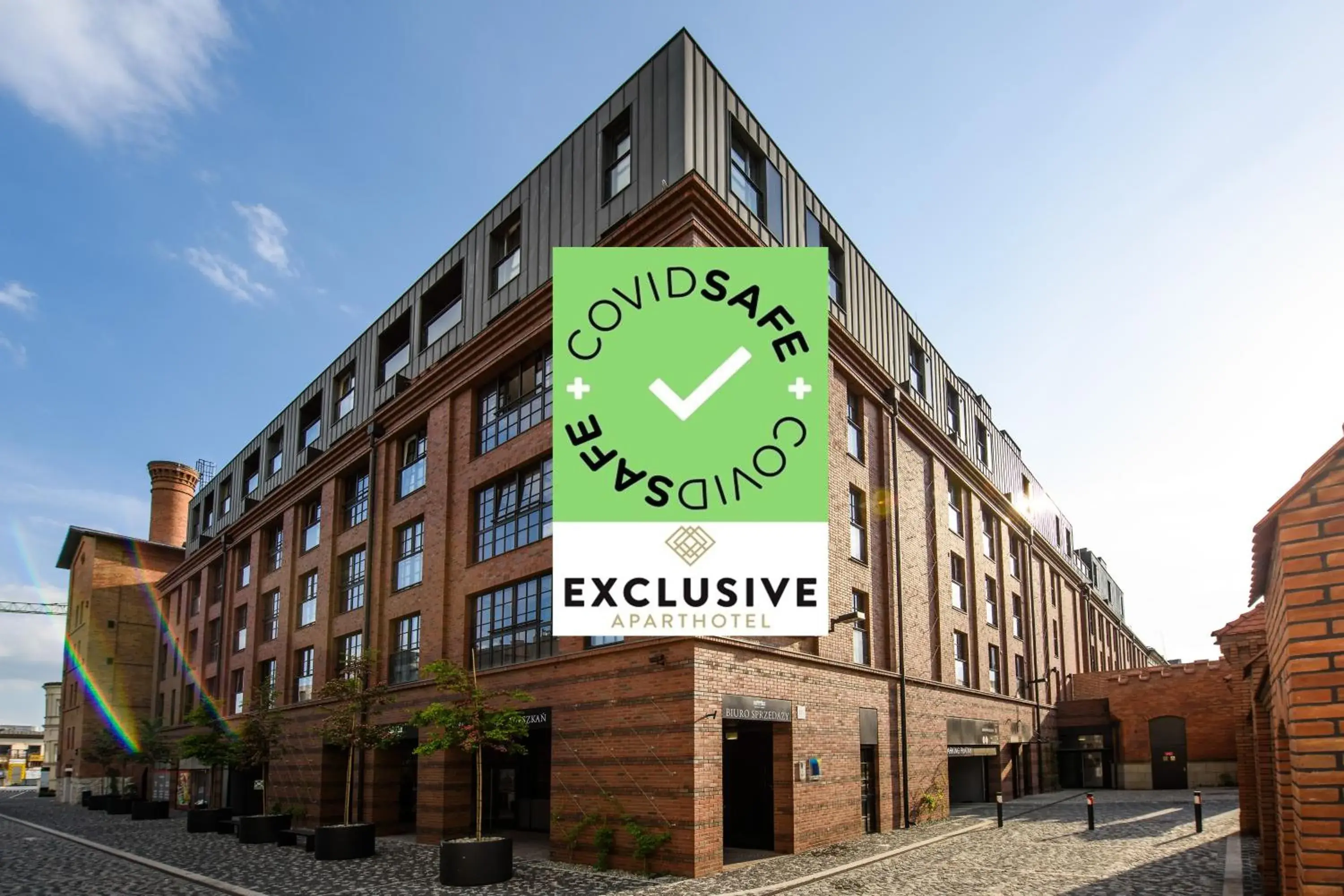 Property building in EXCLUSIVE Aparthotel Kraków Browar Lubicz Property building in EXCLUSIVE Aparthotel Kraków Browar Lubicz