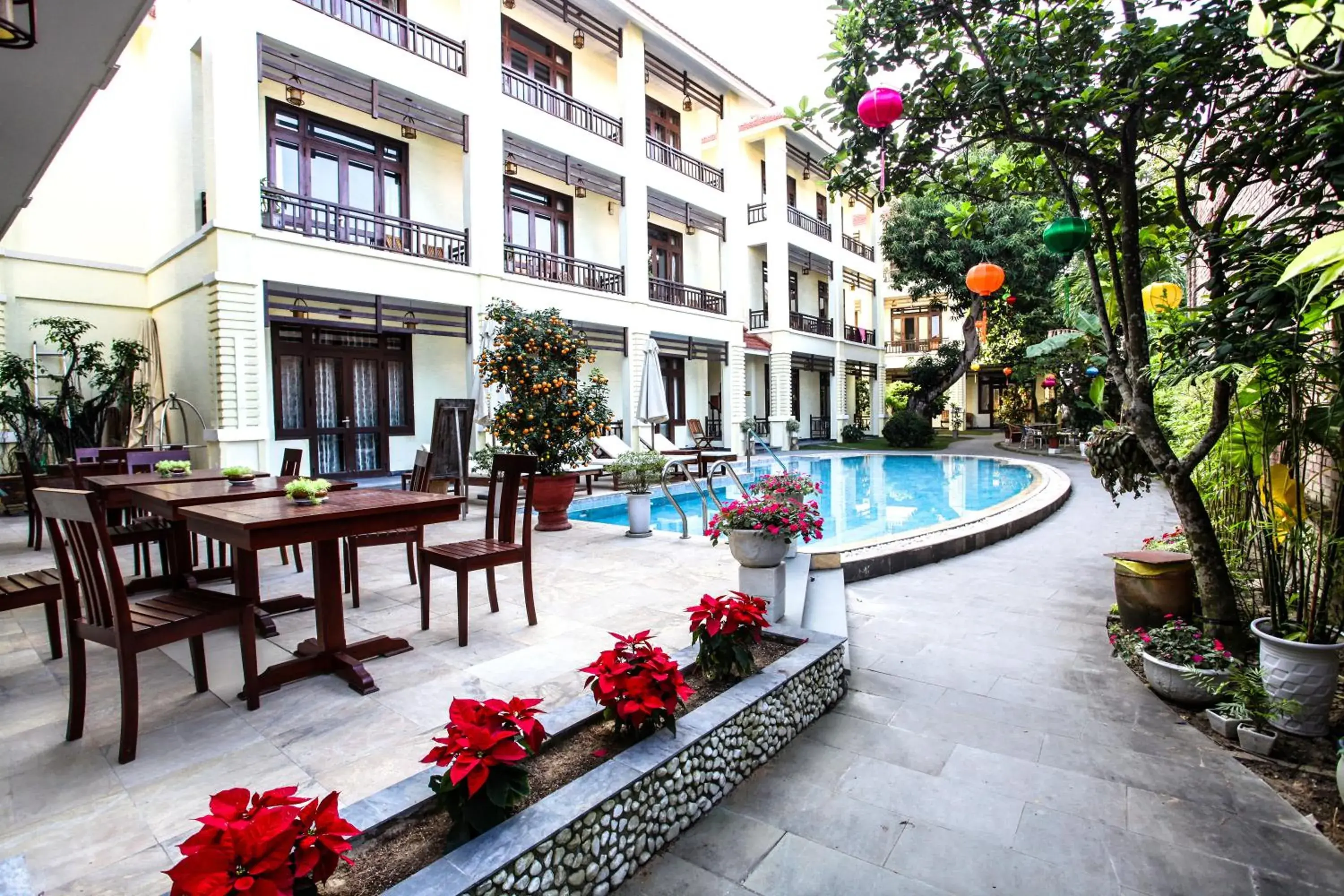 Garden view in Hoi An TNT Villa Garden view in Hoi An TNT Villa