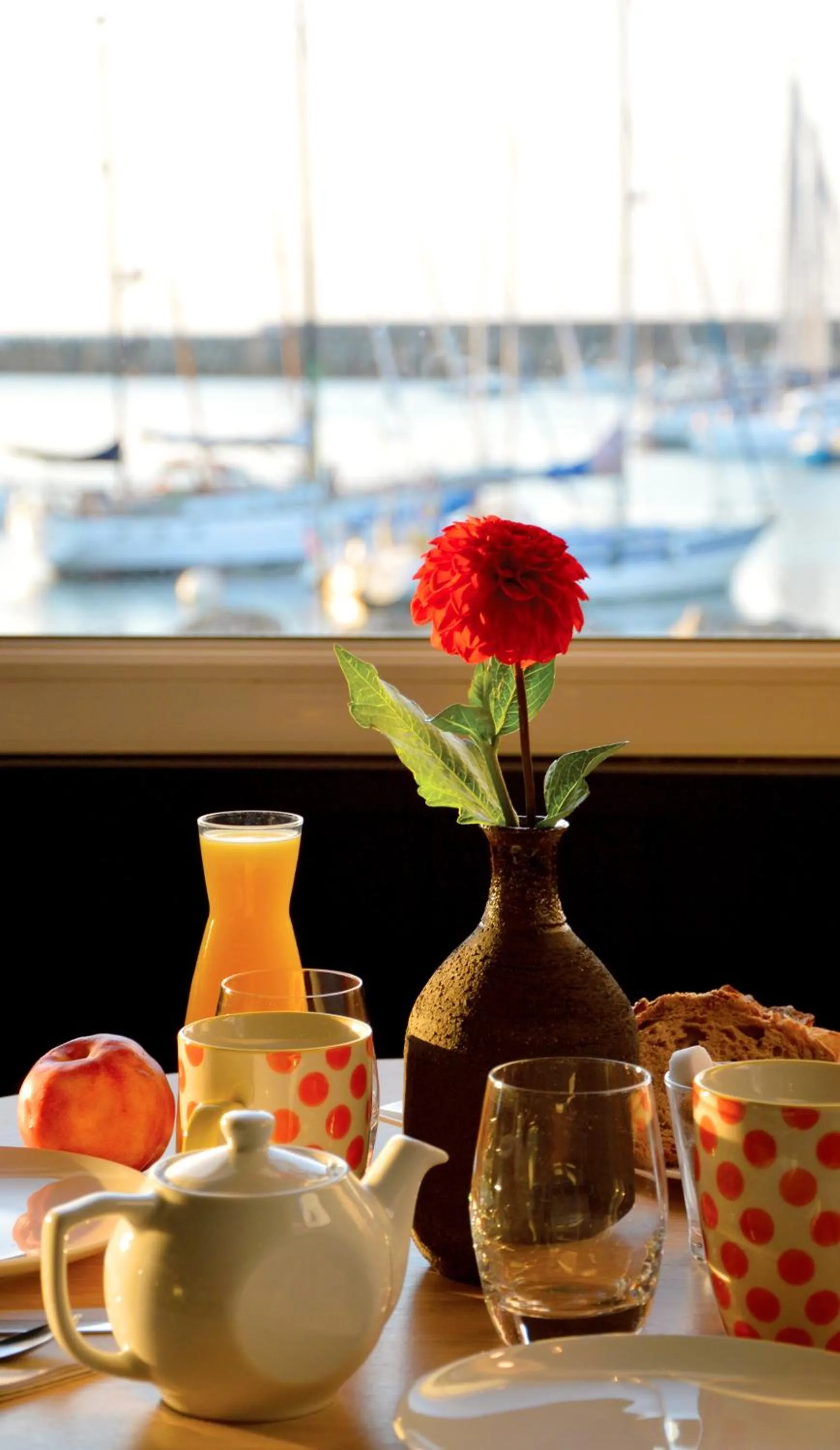 Sea view in Logis Hotel Du Port