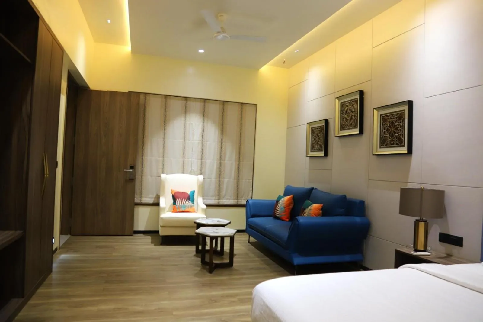 Living room, Bed in Mastiff Select Riveria Resort, Igatpuri Road, Nashik