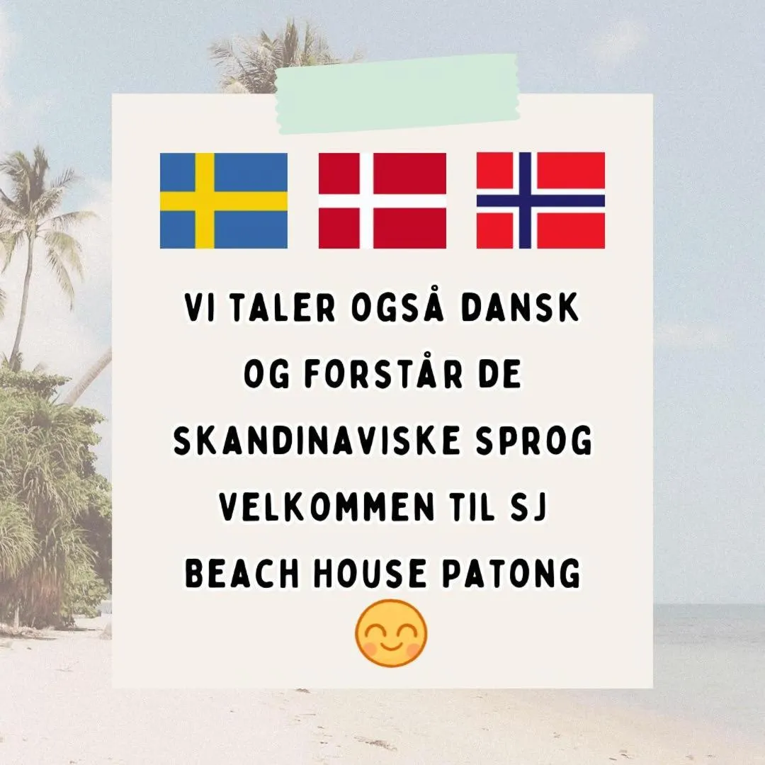 Text overlay in SJ Beach House Patong