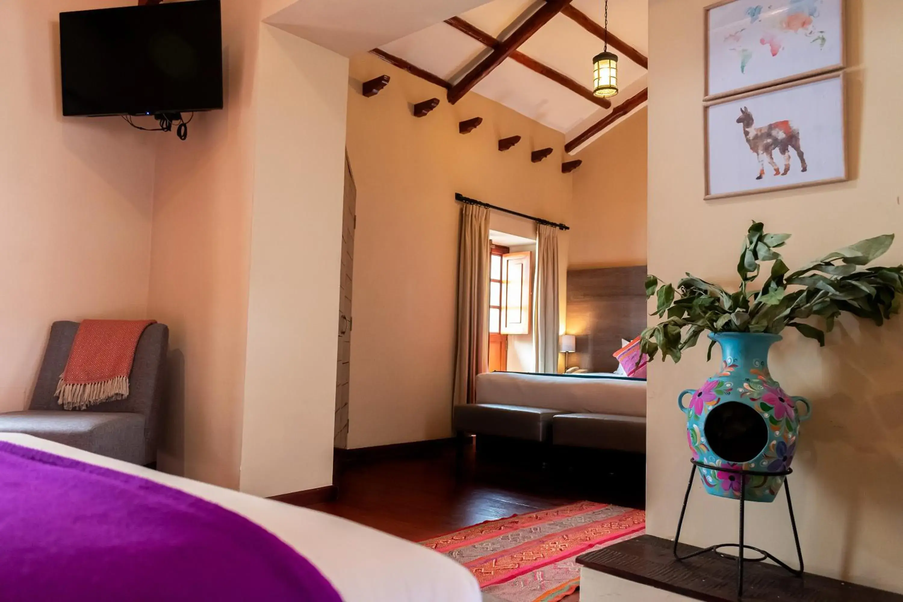 Bed in Union Hotel Cusco Bed in Union Hotel Cusco