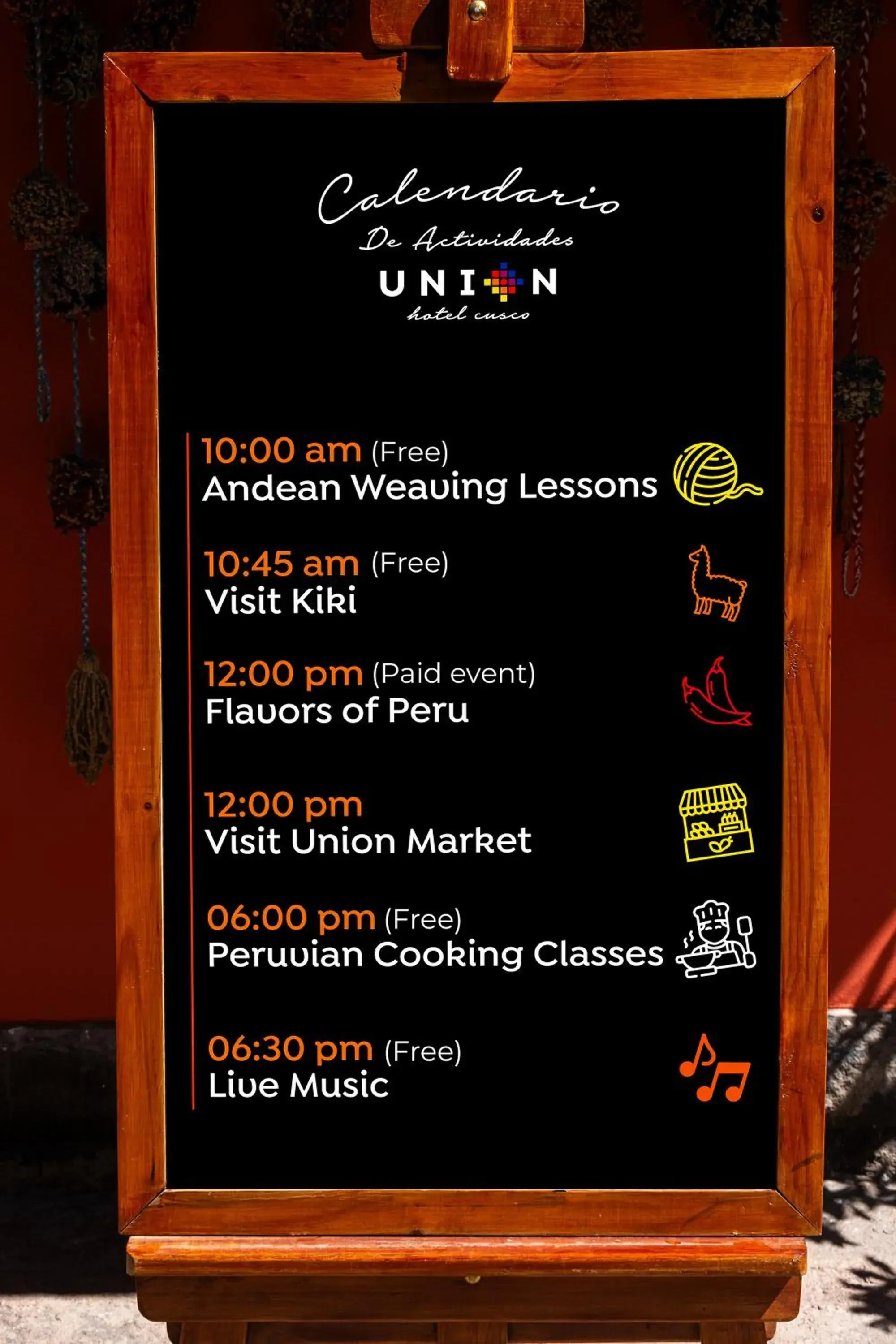 Certificate/Award in Union Hotel Cusco Certificate/Award in Union Hotel Cusco