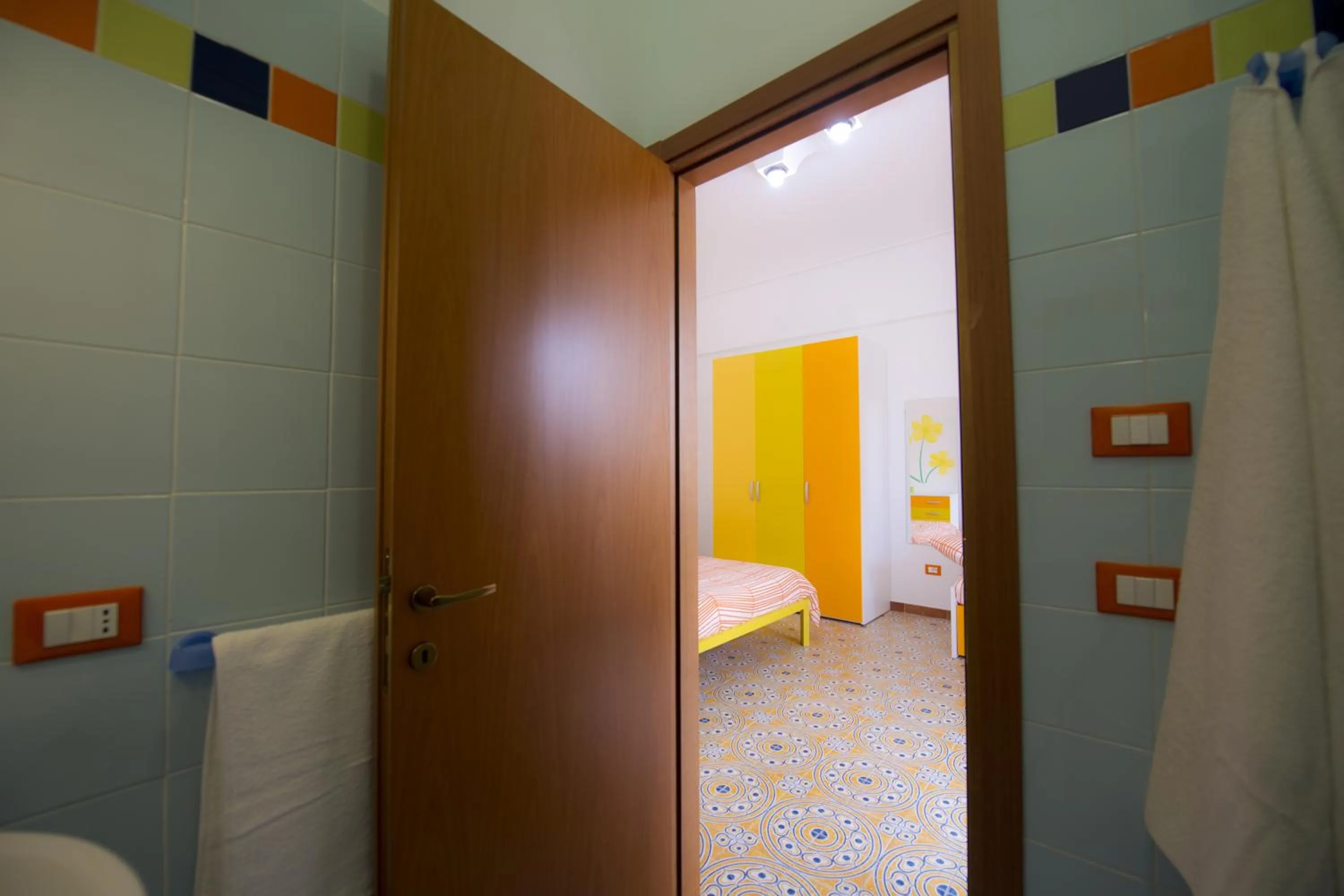 Bed in B&B Fiori Gialli Caucana