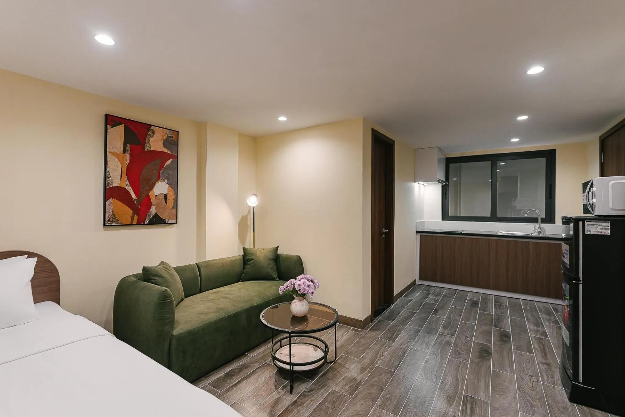 kitchen, Bed in An Nguyen Lakeside Residence