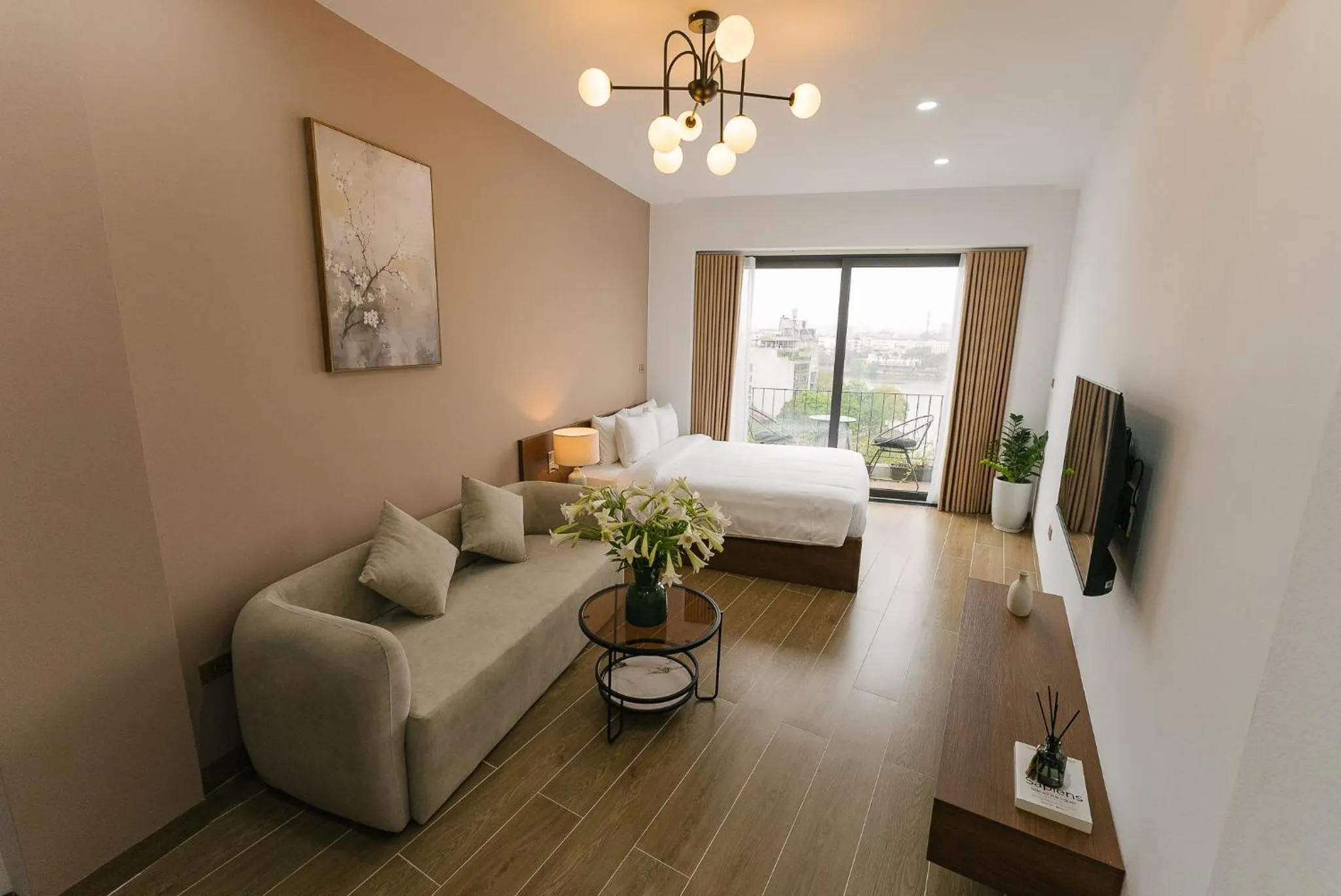 TV and multimedia, Bed in An Nguyen Lakeside Residence