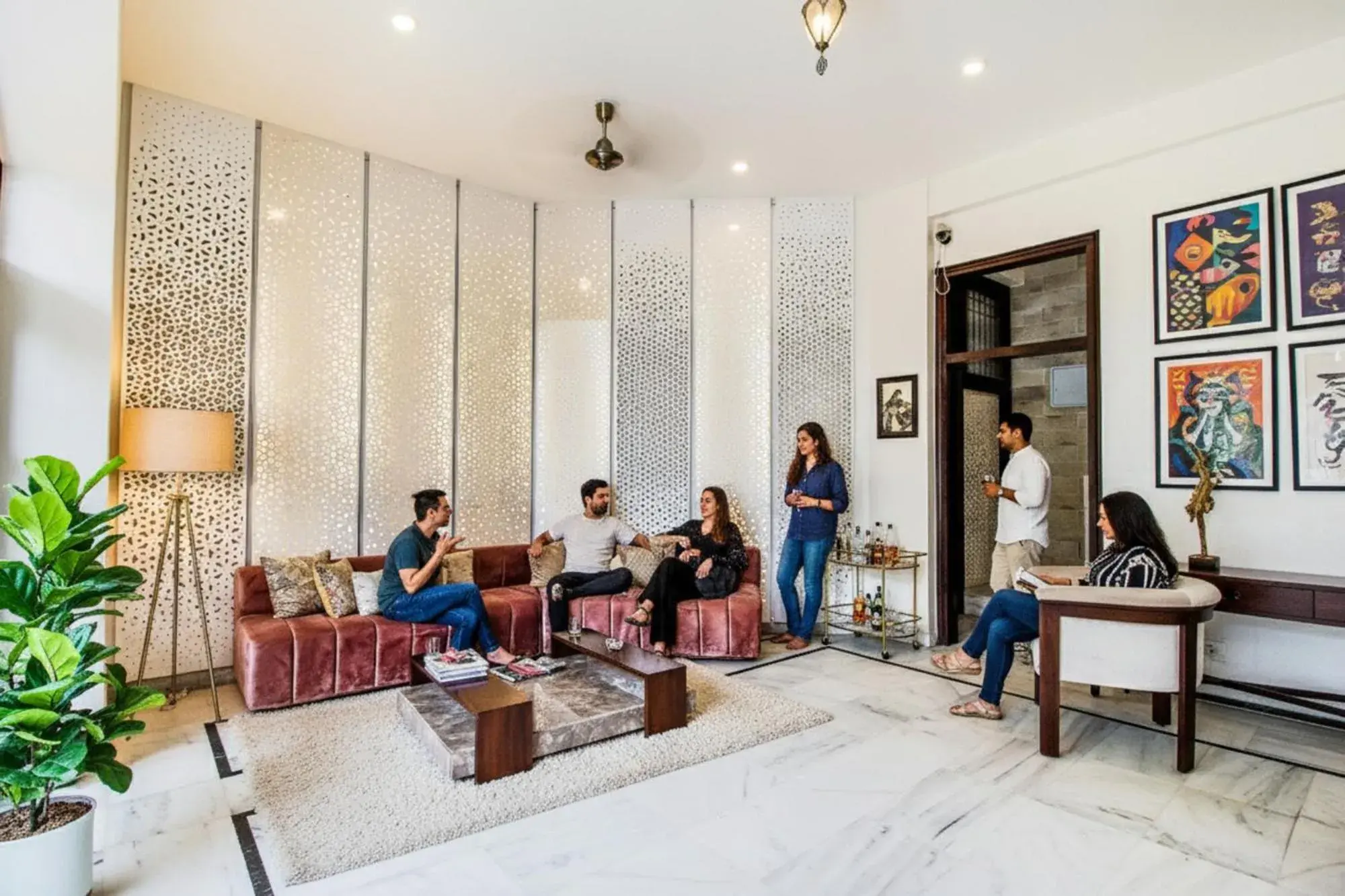 Lobby or reception in FabHotel Jaipur Villa Lobby or reception in FabHotel Jaipur Villa