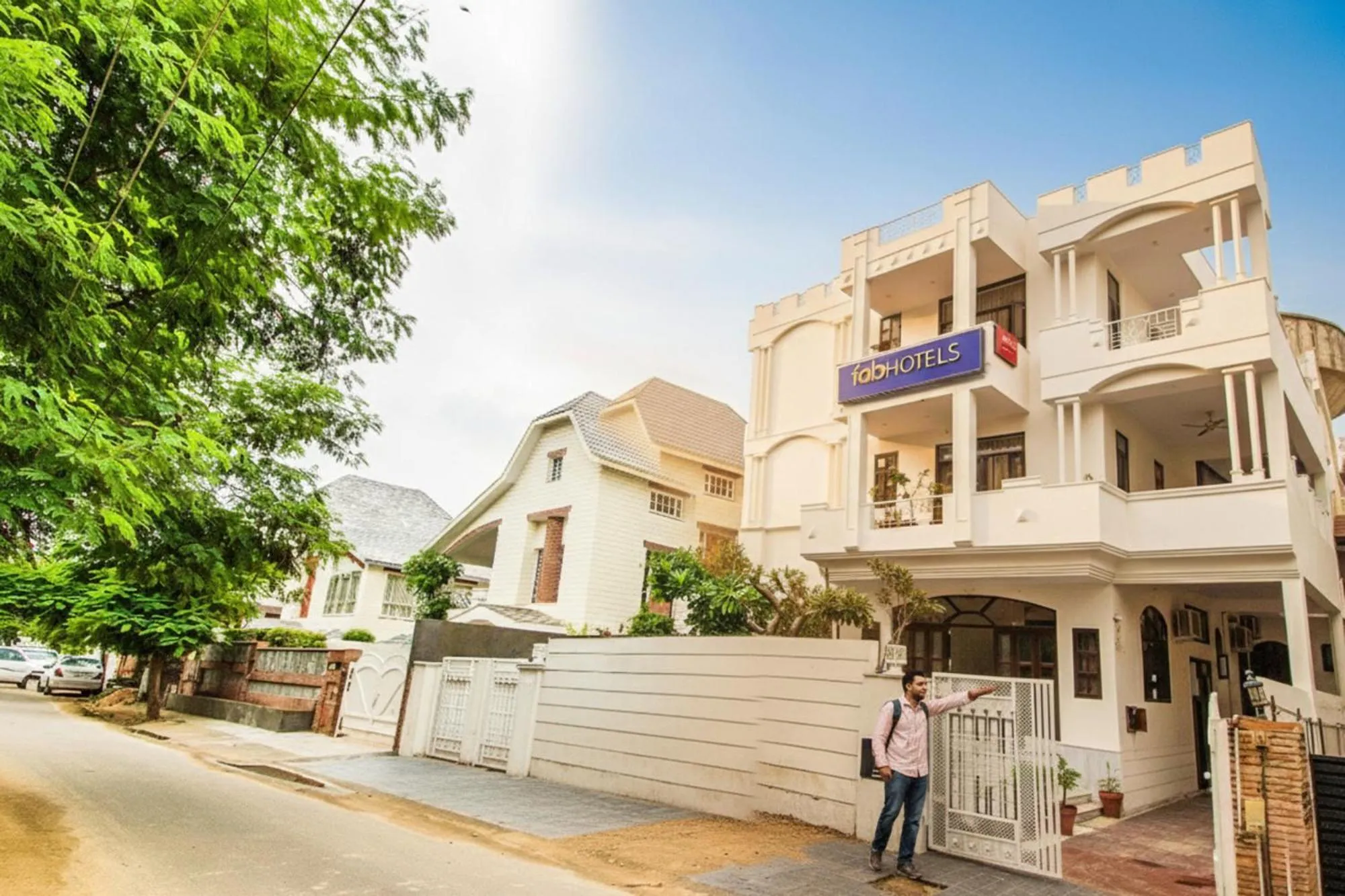 Property building in FabHotel Jaipur Villa