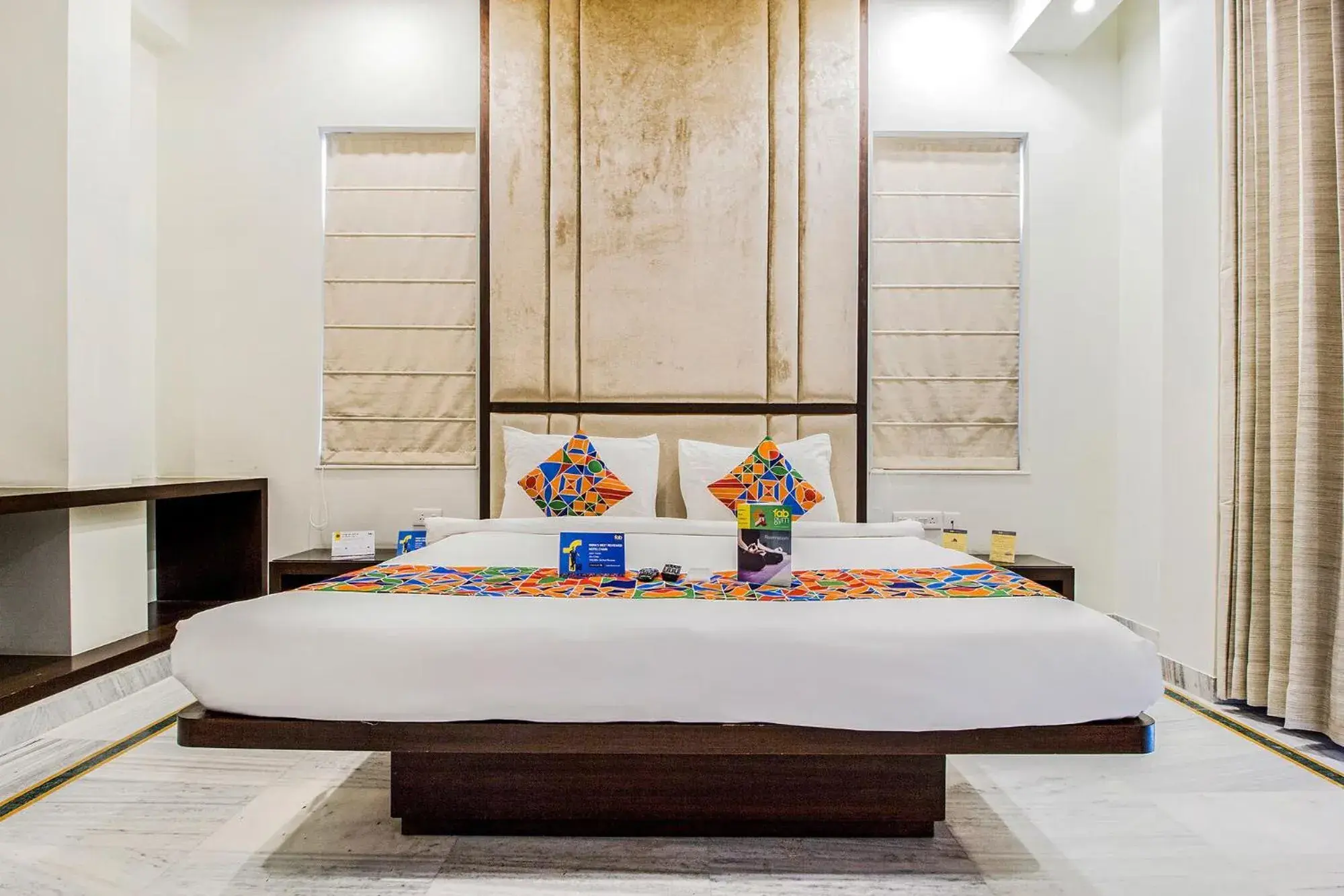 Bed in FabHotel Jaipur Villa Bed in FabHotel Jaipur Villa