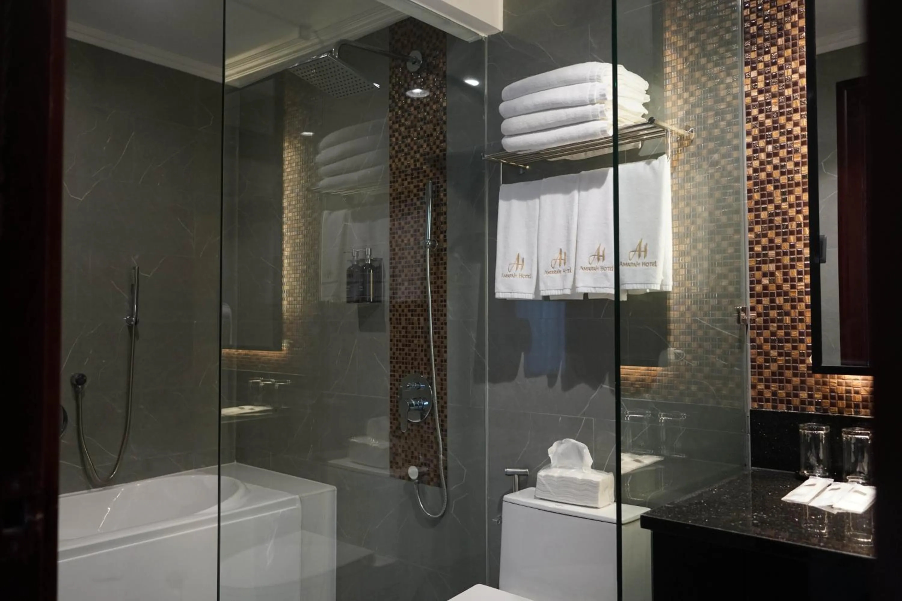 Shower in Amarah Hotel