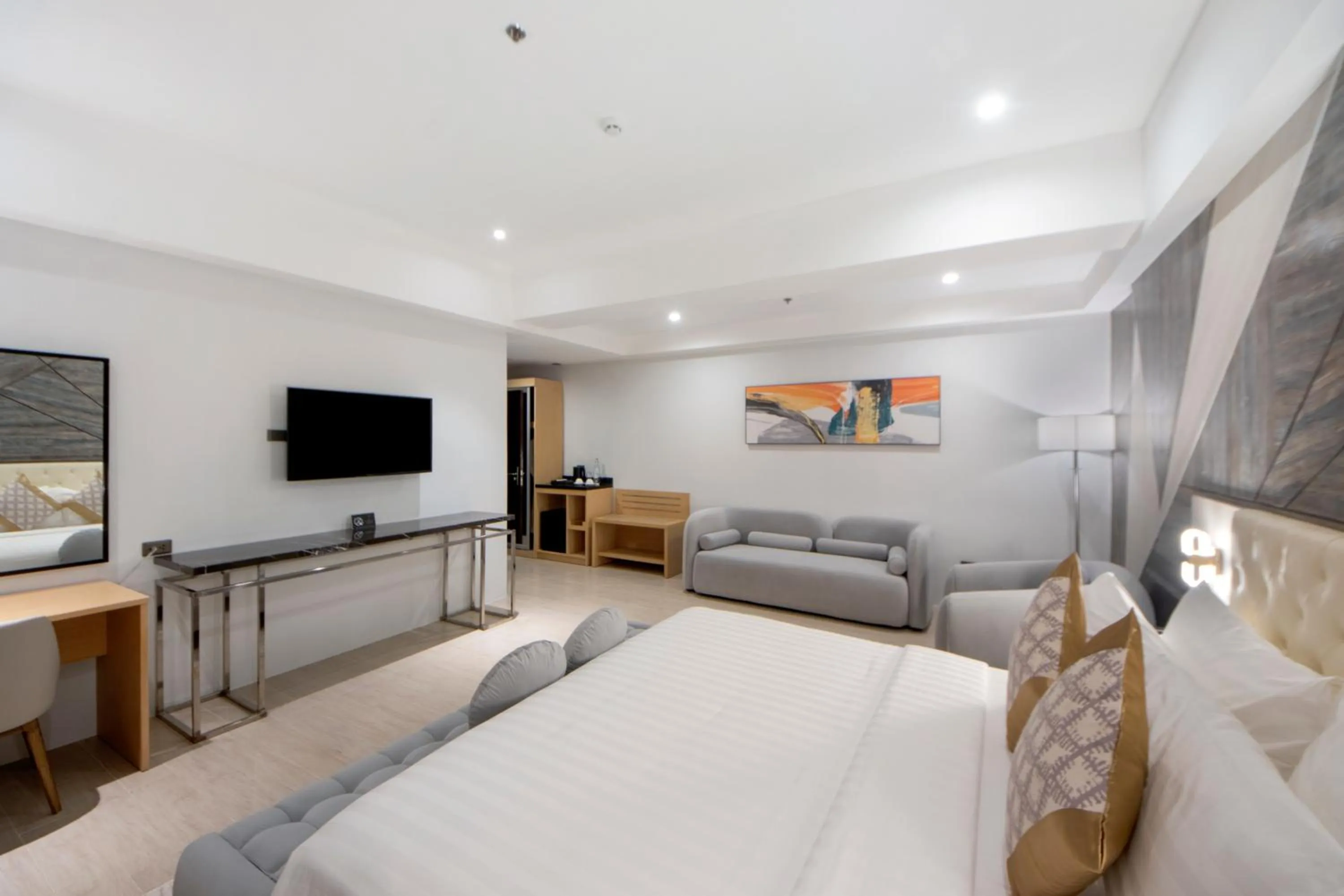 TV and multimedia, Bed in Amarah Hotel