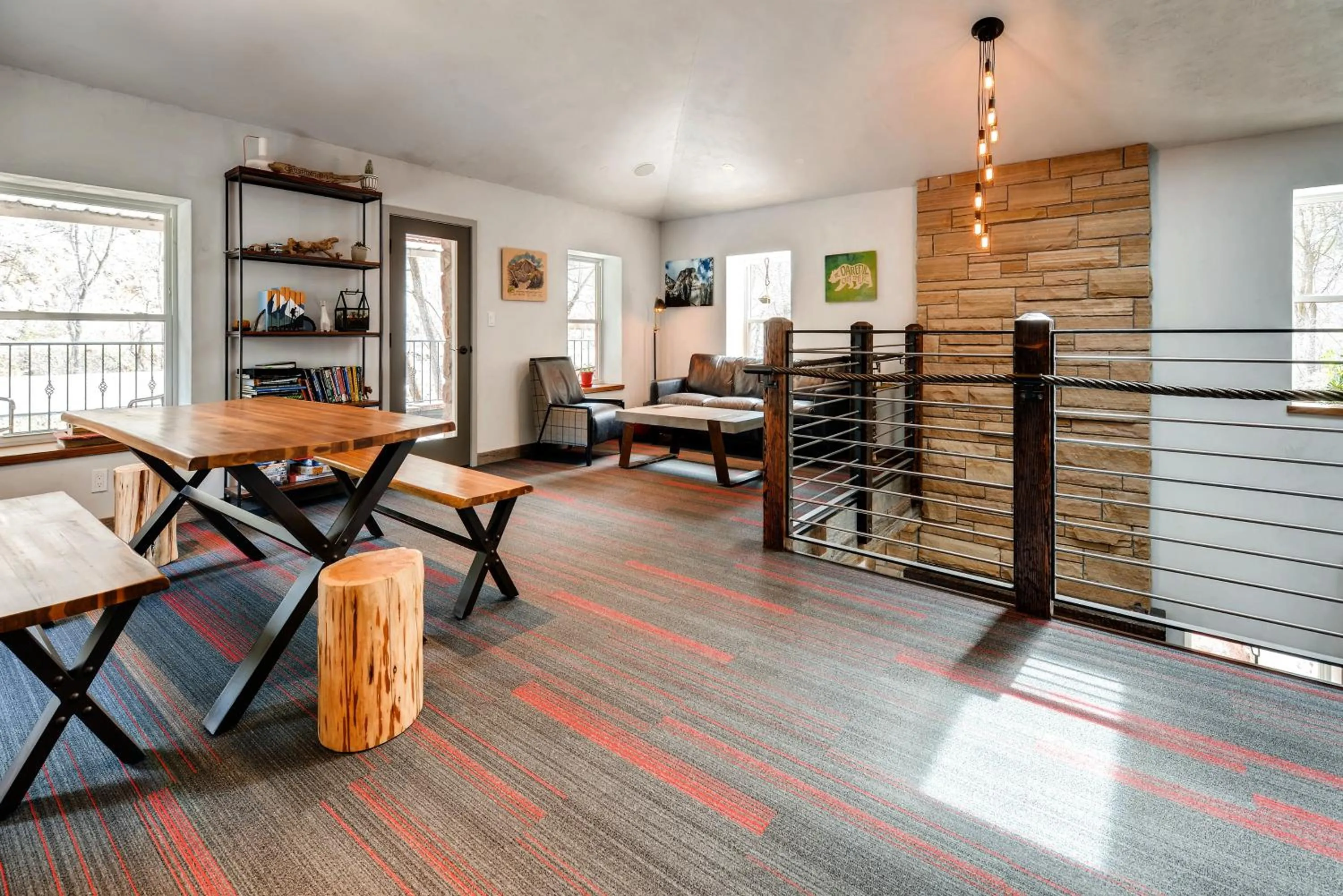 Living room in A-Lodge Boulder