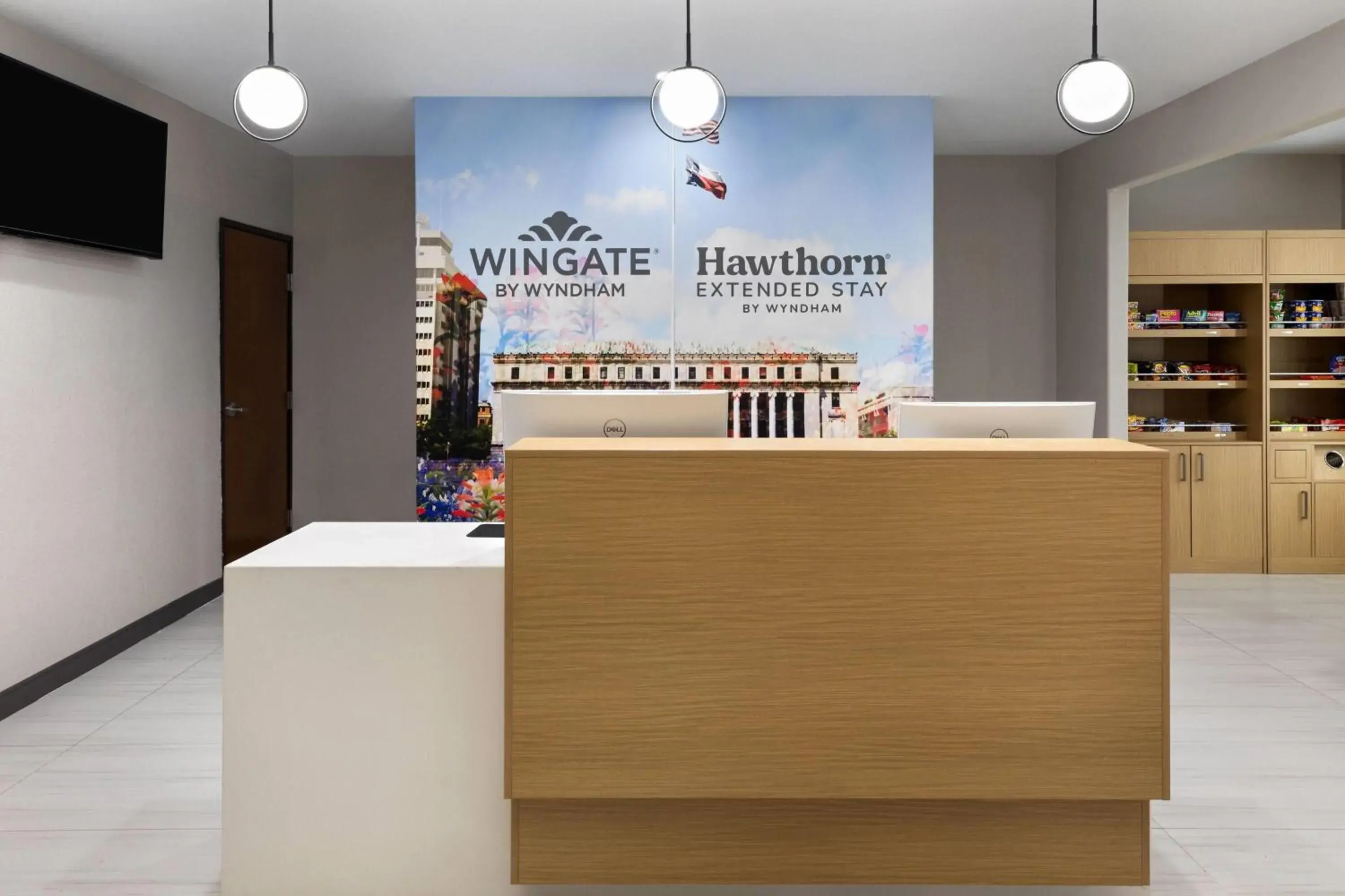 Lobby or reception in Hawthorn Extended Stay by Wyndham College Station South Lobby or reception in Hawthorn Extended Stay by Wyndham College Station South