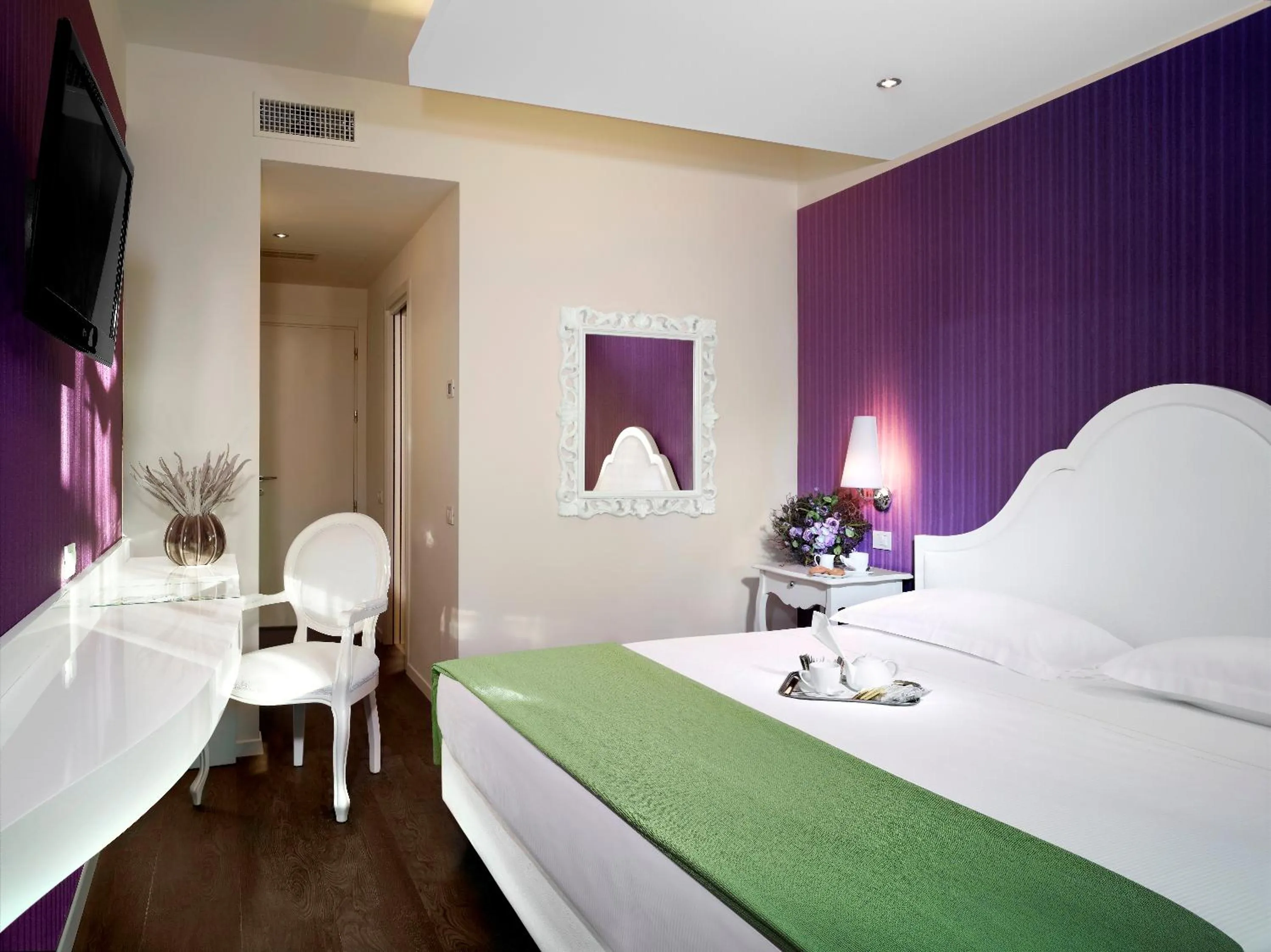 Bed in Blue Relais Maggiore