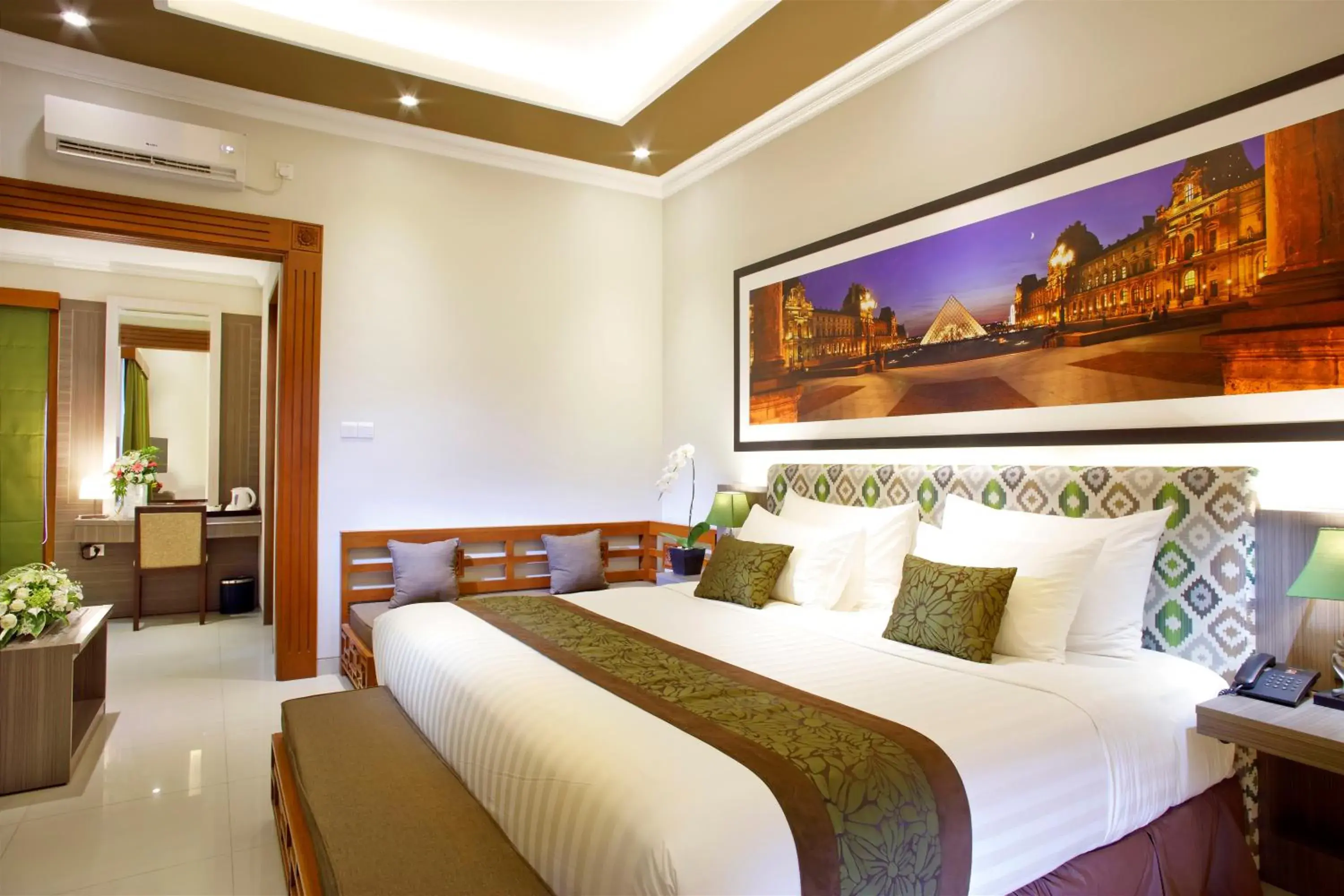 TV and multimedia, Bed in The Banyumas Suite Villa Legian TV and multimedia, Bed in The Banyumas Suite Villa Legian