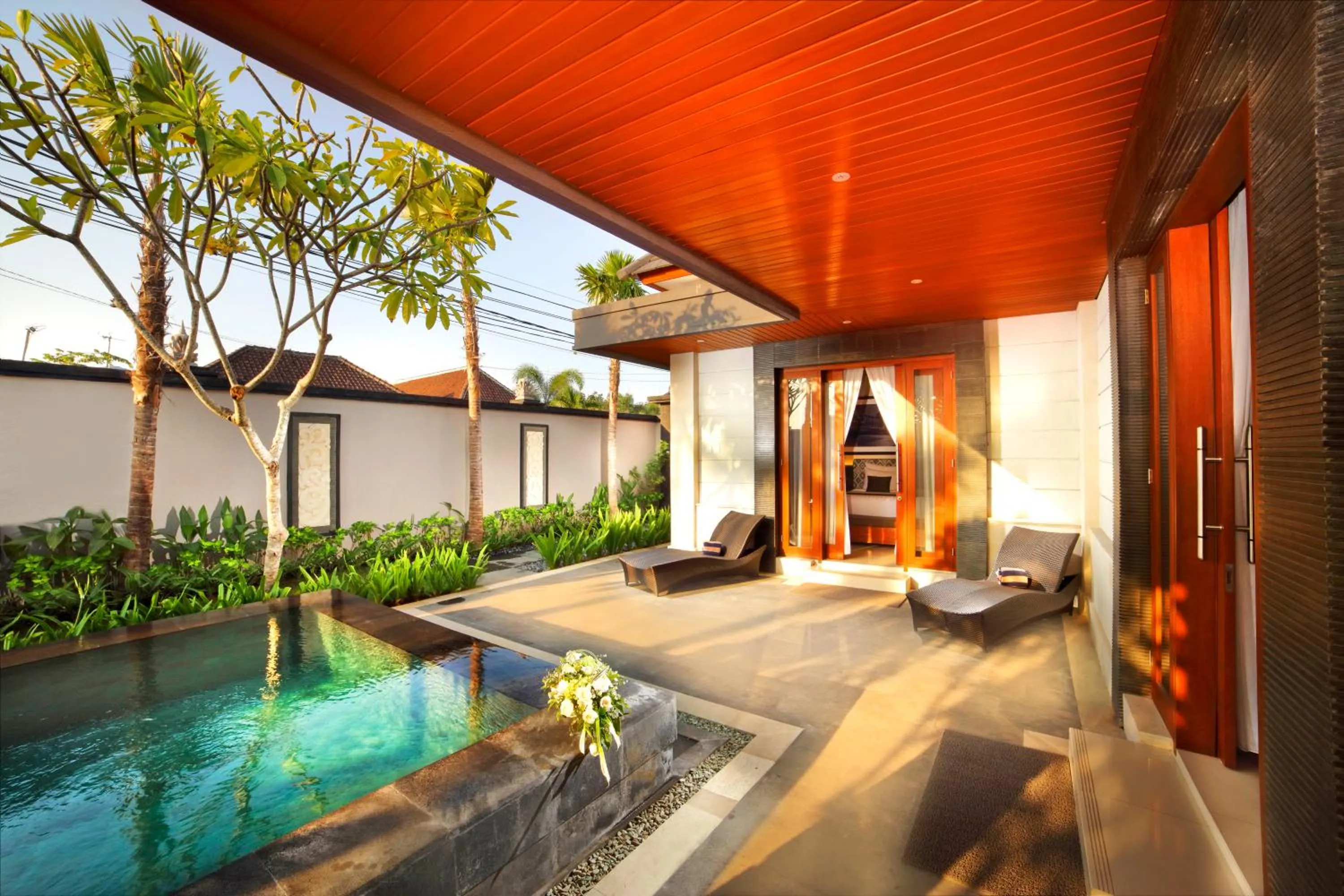 Balcony/Terrace in The Banyumas Suite Villa Legian