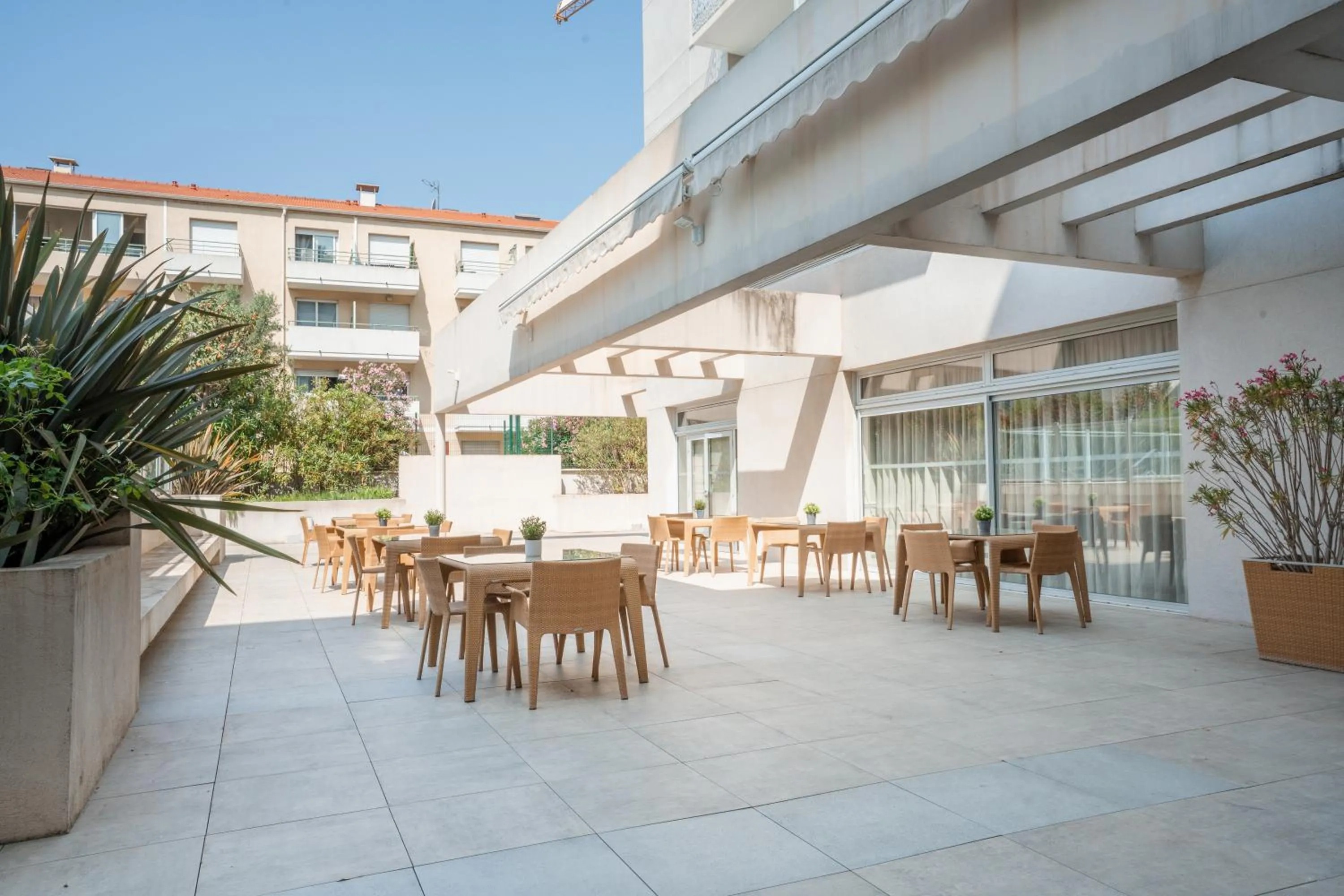 Patio in Zenitude Quality Aparthotel Nice