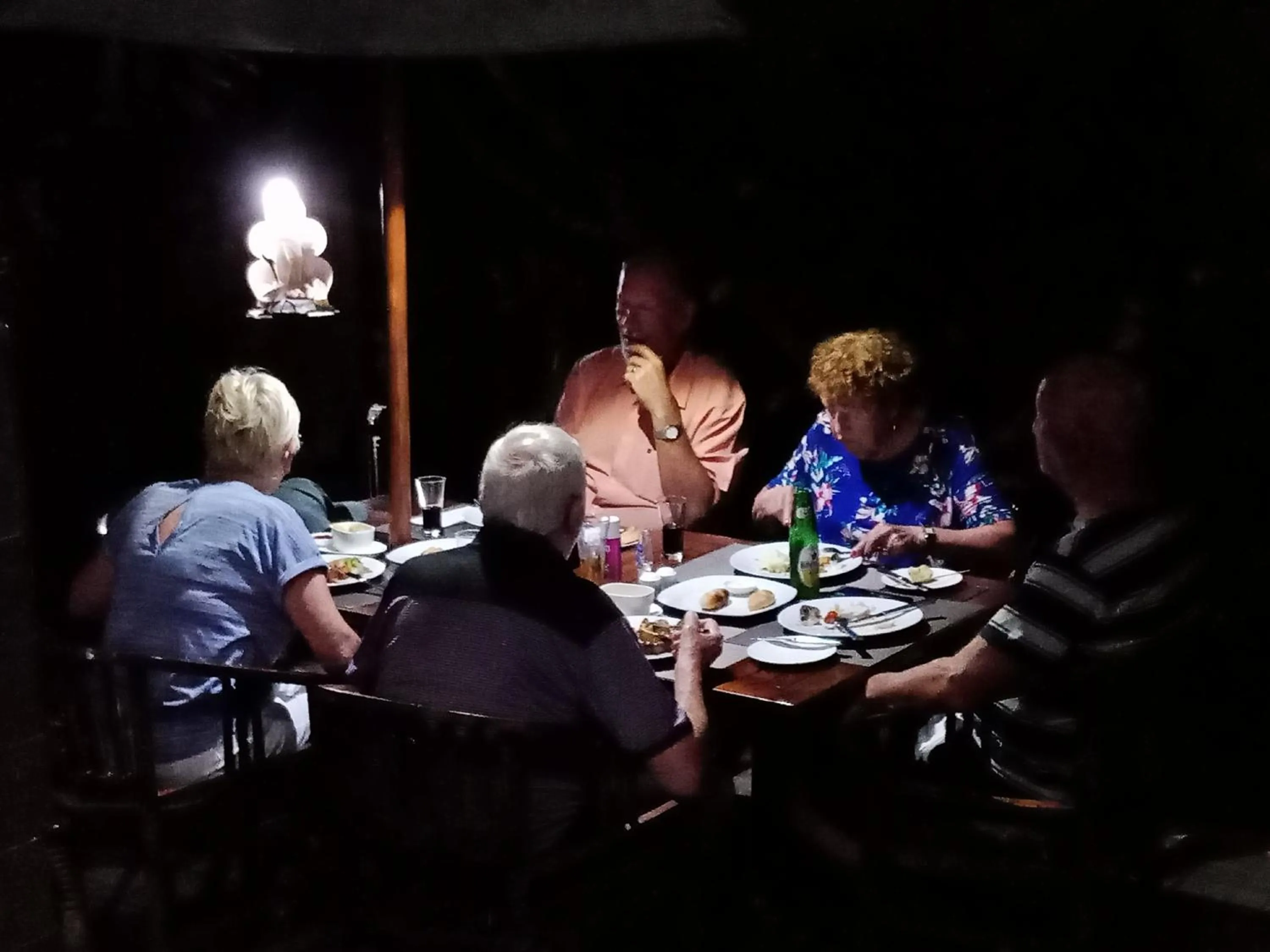 Evening entertainment in Frangipani Homestay