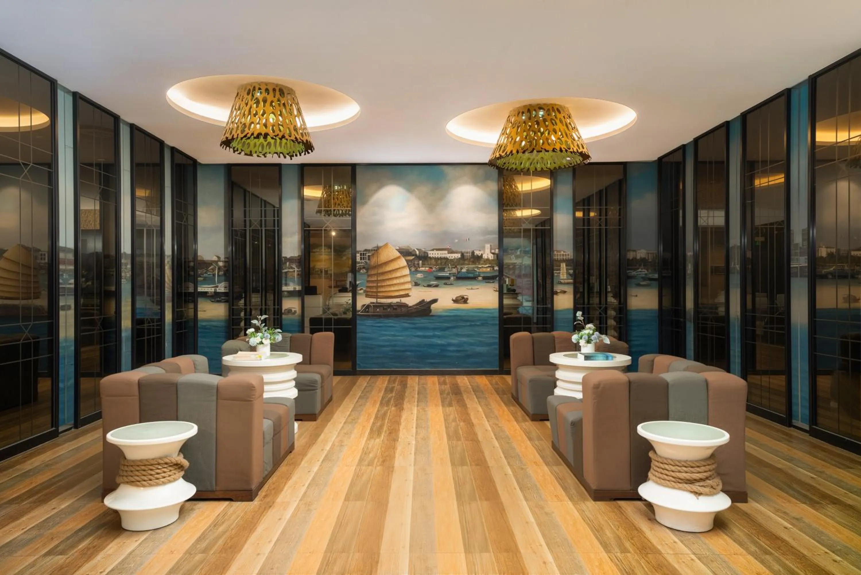 Seating area in LN Hotel Five