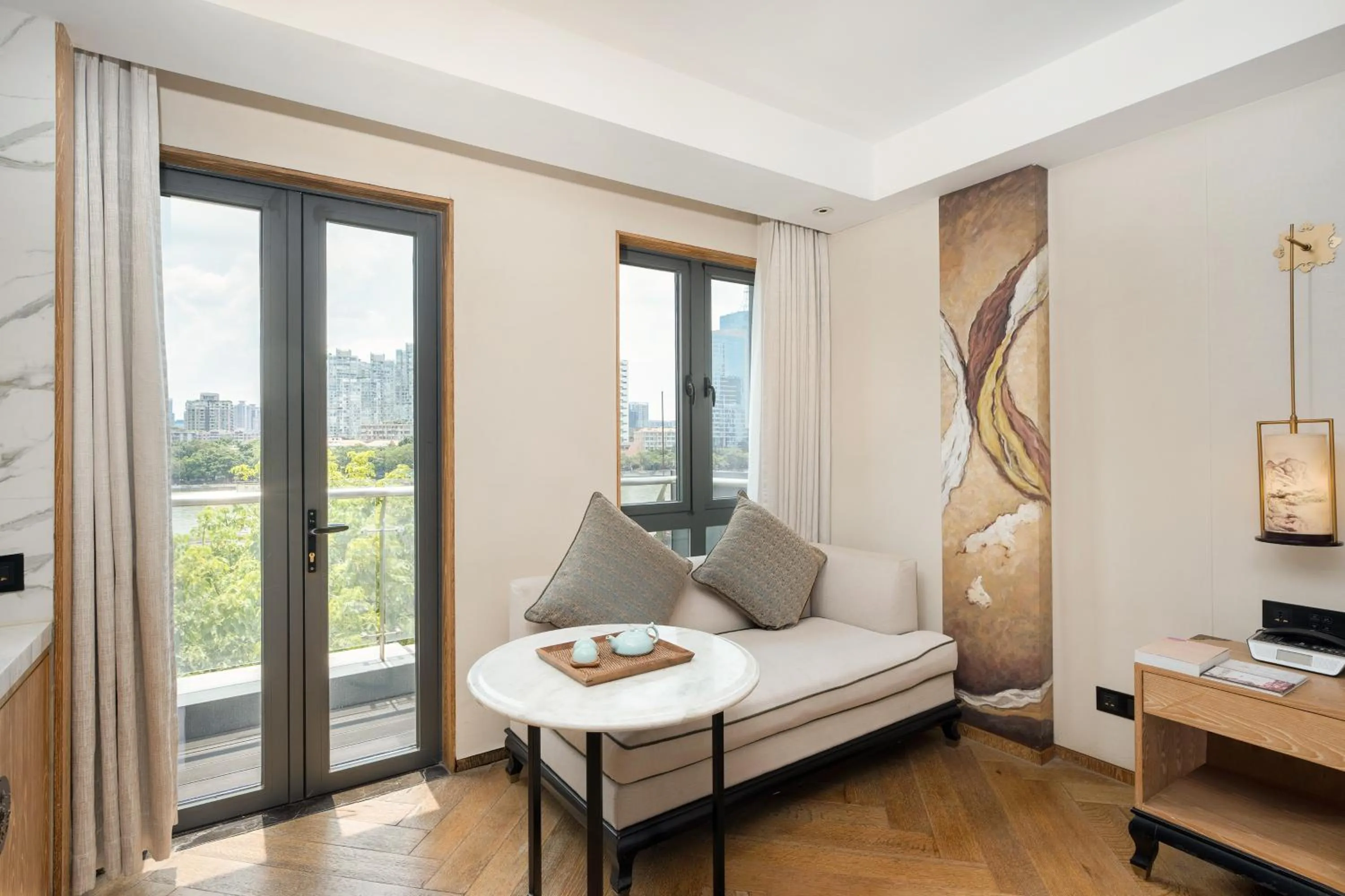 Seating area in LN Hotel Five