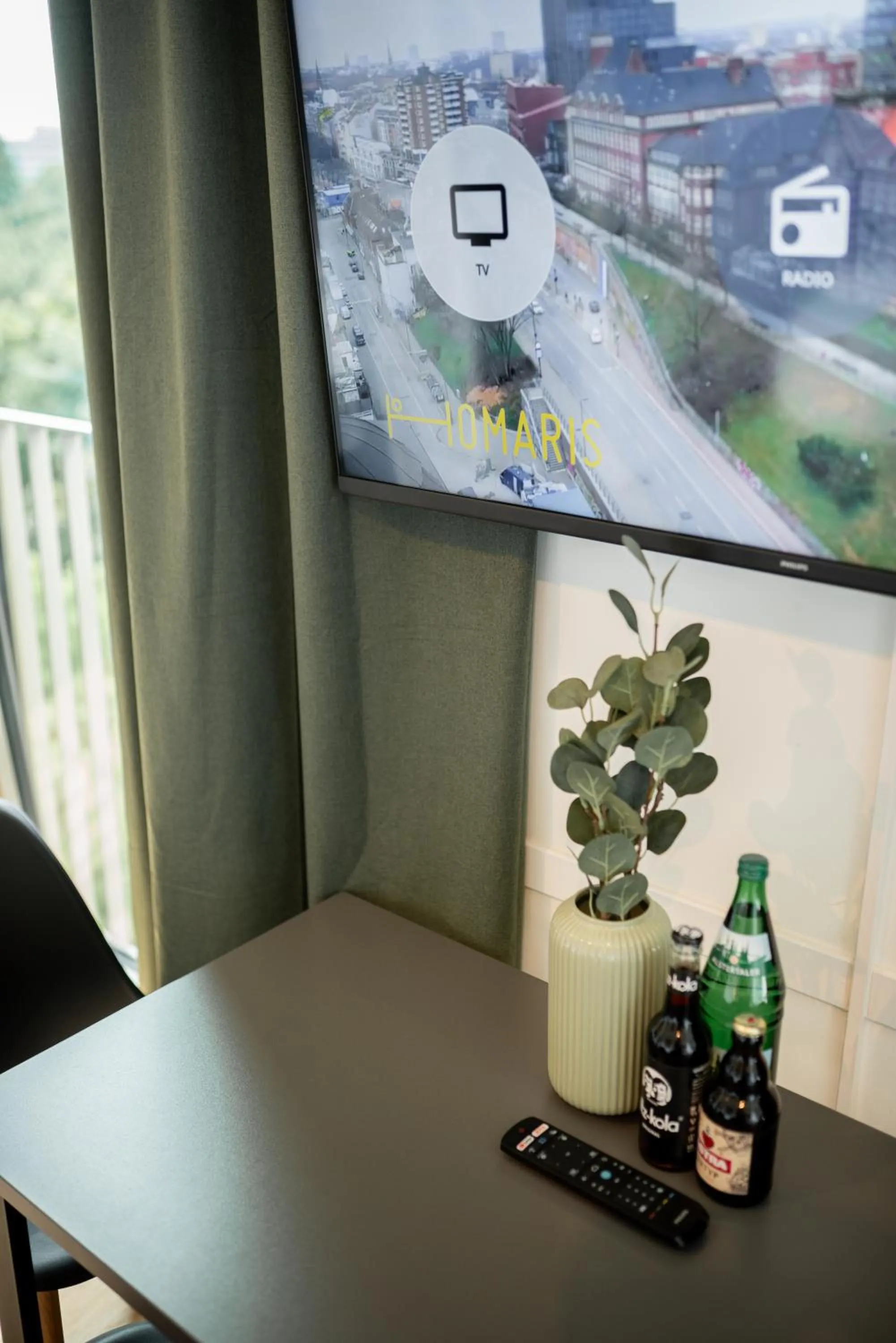 TV and multimedia in Homaris Apartments Winterhude