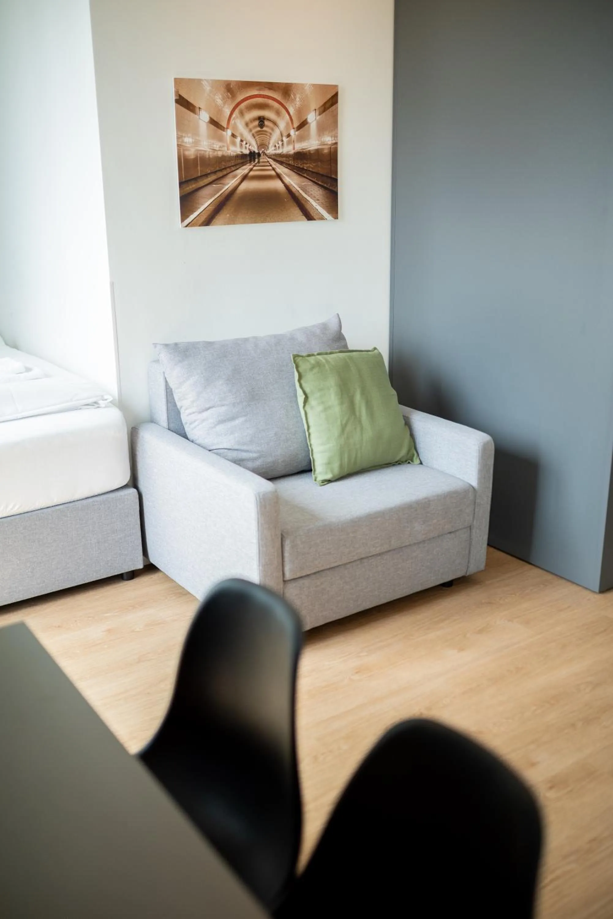 Seating area in Homaris Apartments Winterhude