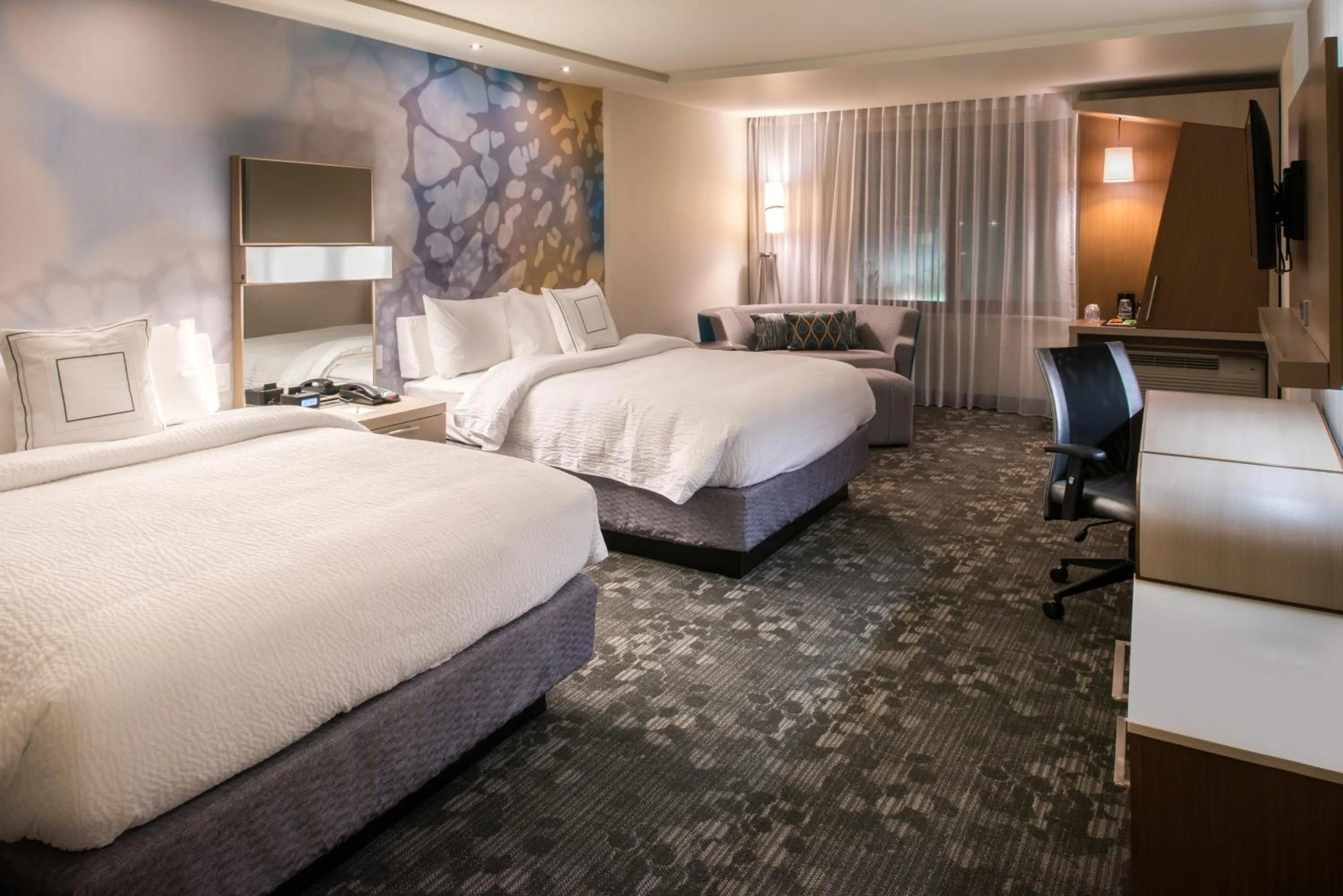Bedroom, Bed in Courtyard by Marriott Jacksonville