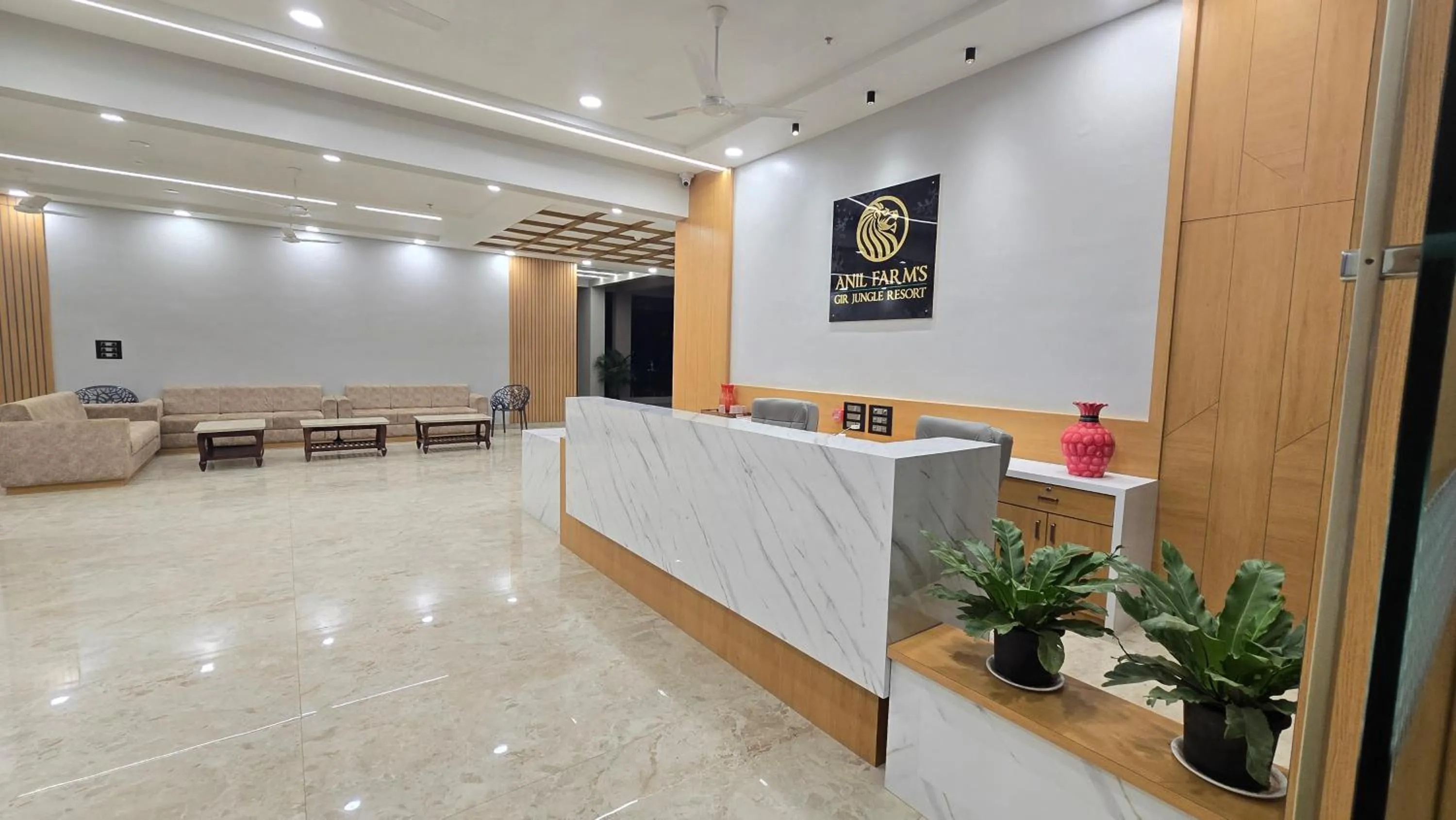 Lobby or reception in Anil Farms Gir Jungle Resort